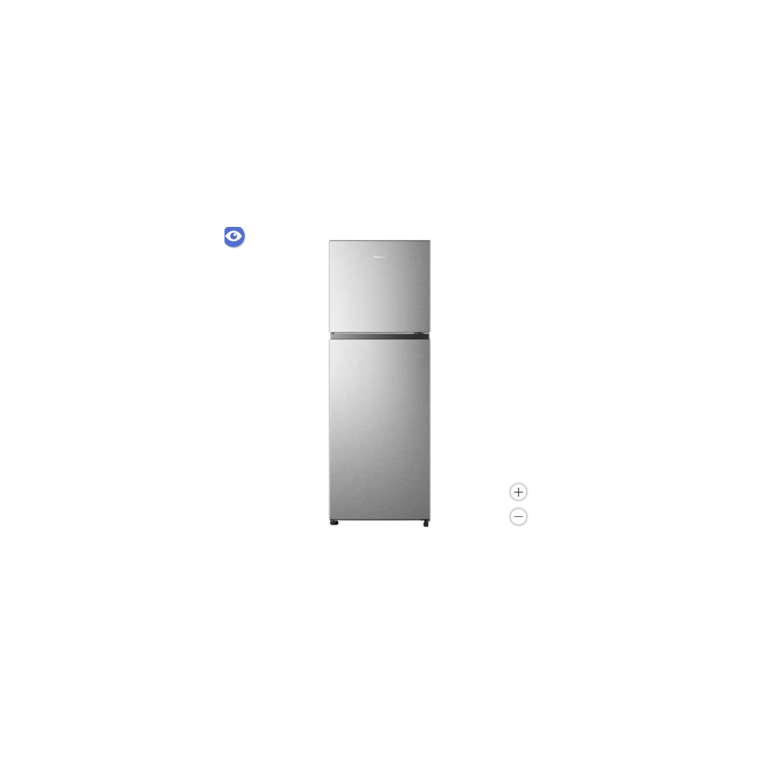 Hisense 24 in. 11.5 cu ft. Stainless Steel Top Mount Counter Depth Refrigerator with Recessed Handles