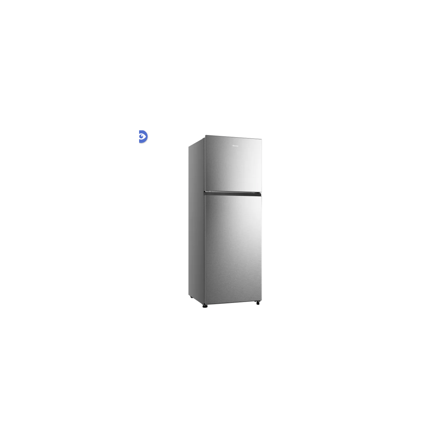 Hisense 24 in. 11.5 cu ft. Stainless Steel Top Mount Counter Depth Refrigerator with Recessed Handles