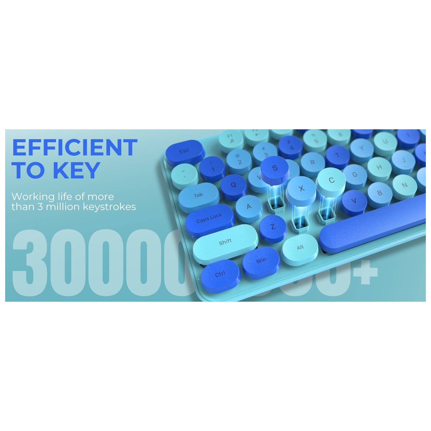 Wireless Keyboard Quiet Office Cute USB Wireless Keyboard and Mouse Combo for Computer Desktop Laptop - Wireless 2.4G Purple