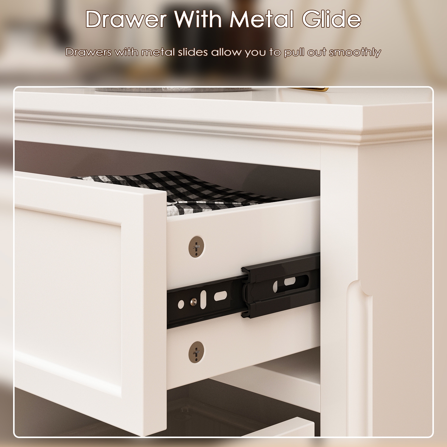 Commode à 5 tiroirs Famapy avec armoire à 4 portes et tablettes réglables – Solution de rangement polyvalente pour la chambre, le salon ou la salle