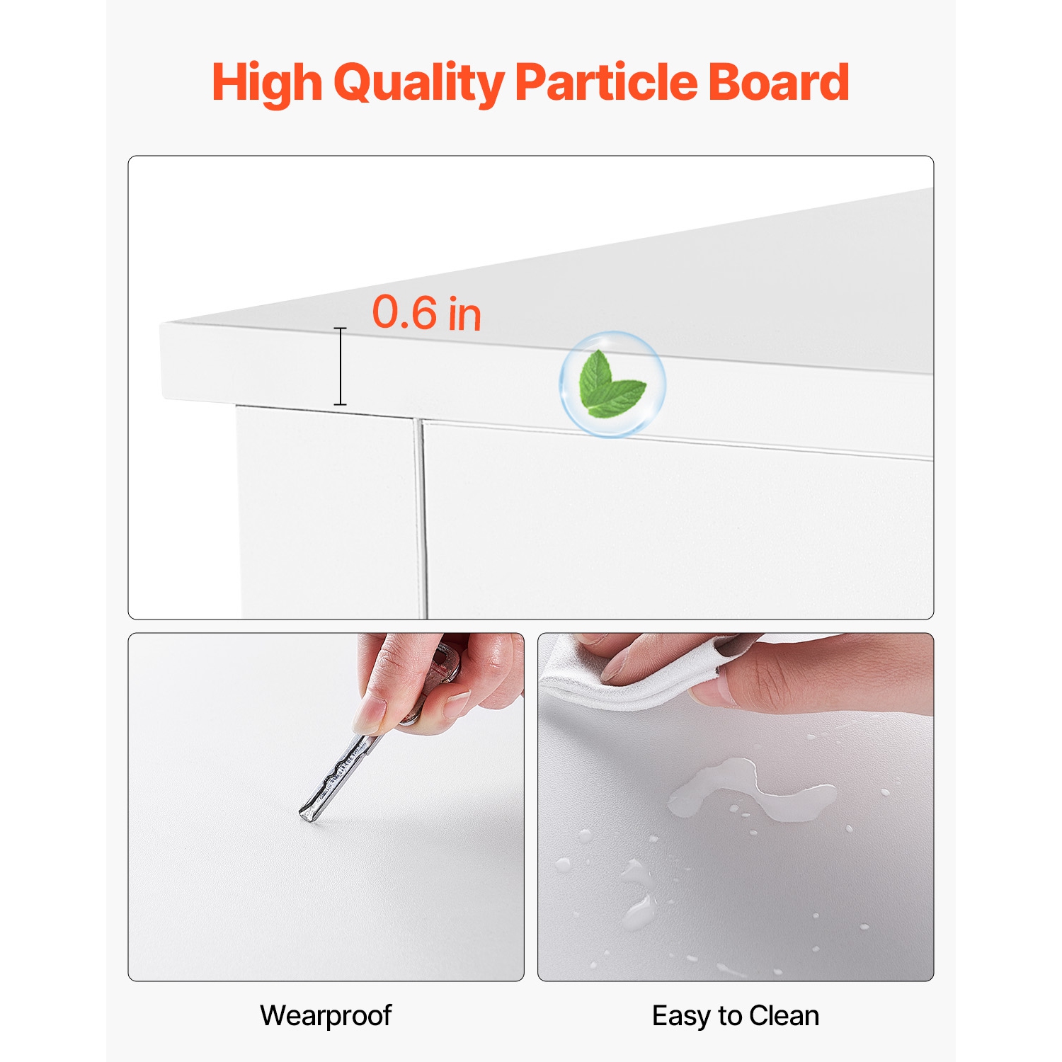 Commode à 7 tiroirs VEVOR, commode en bois à tiroirs coulissants avec dispositif antibasculement, commode minimaliste moderne, range-tout pour le