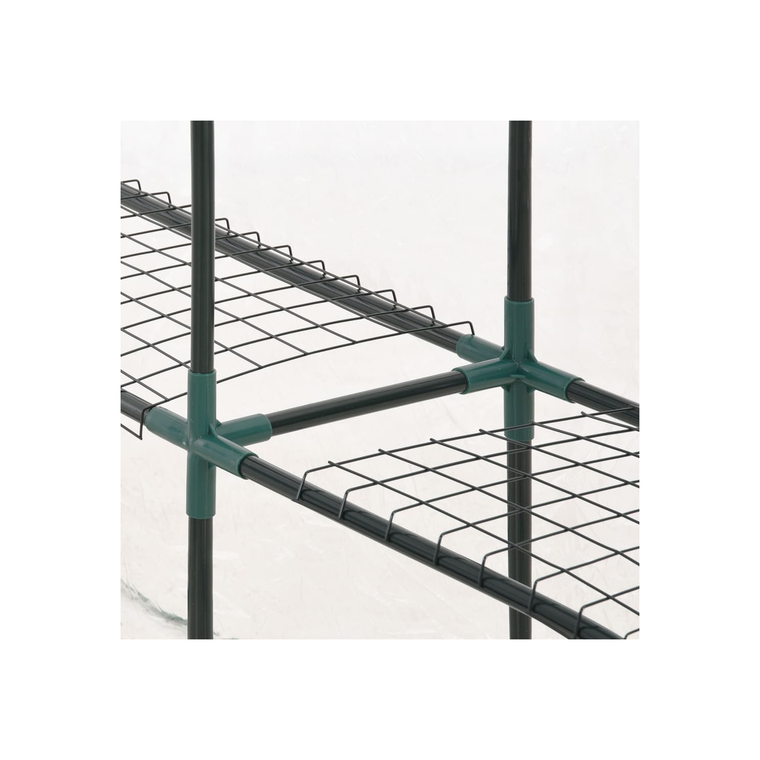 Serre vidaXL avec 8 tablettes 143 x 143 x 195&nbsp;cm