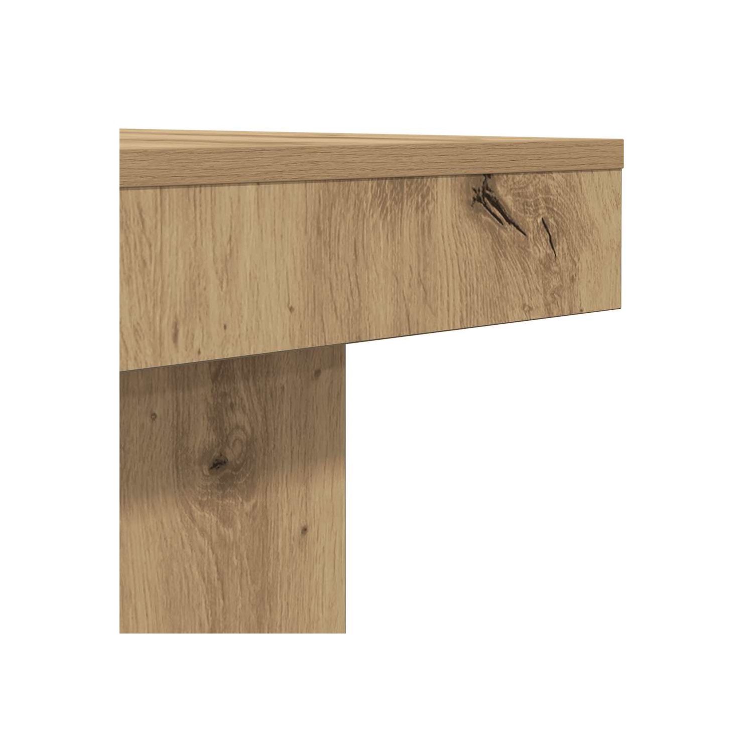 Table basse VidaXL chêne artisanal 90 x 90 x 28&nbsp;cm Bois d'ingénierie