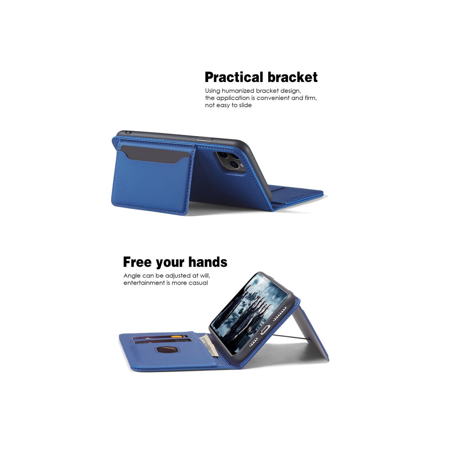 Convient pour iPhone 14&nbsp;mois étui cuir Apple avec ventouse magnétique étui pour téléphone cellulaire sensation habillage rabat résistant à