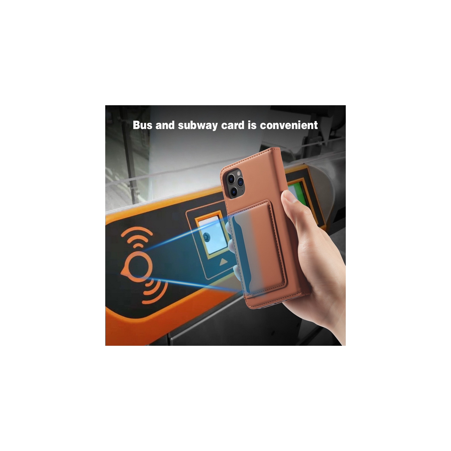 Suitable for iPhone 14 mobile phone leather case Apple with magnetic suction mobile phone case skin feel flip cover wear-resistant - brown