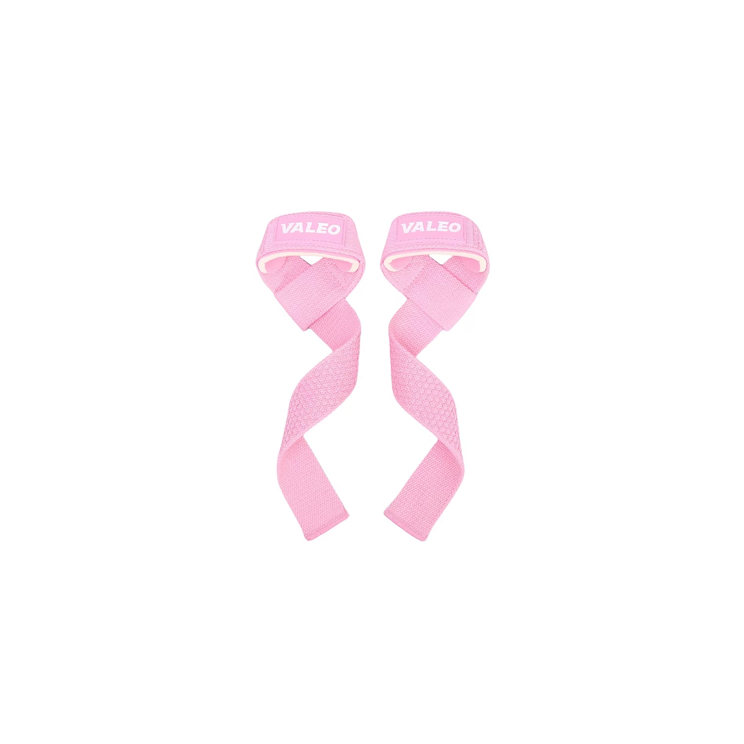 Lifting Straps for Weightlifting, Gym Wrist Wraps with Extra Hand Grips Support for Strength Training, Bodybuilding, Deadlifting - Pink