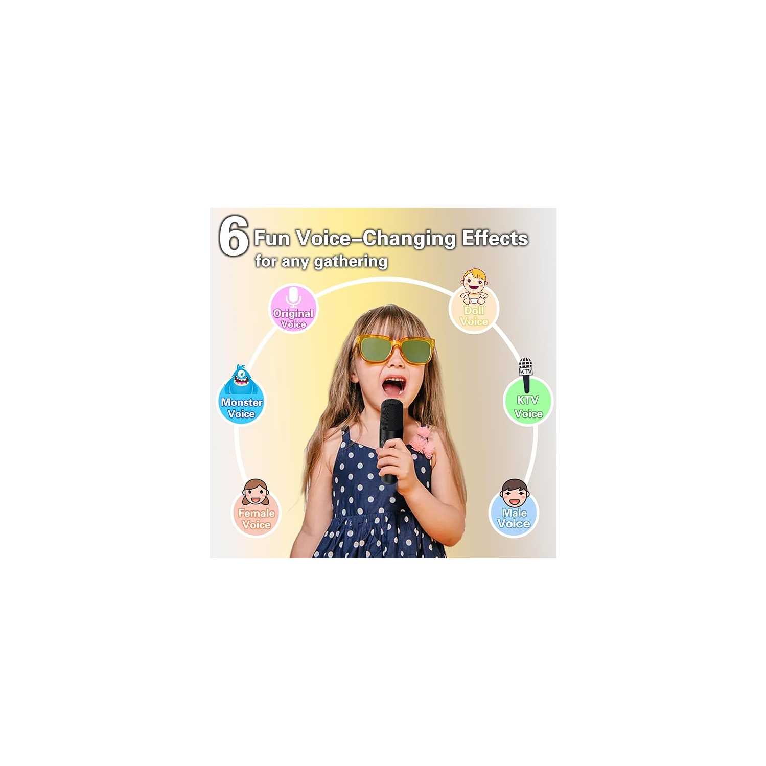 Mini Karaoke Machine for Kids Adults, Portable Bluetooth Speaker with Wireless Karaoke Microphone, Singing Machine Christmas Toys Birthday Gifts for