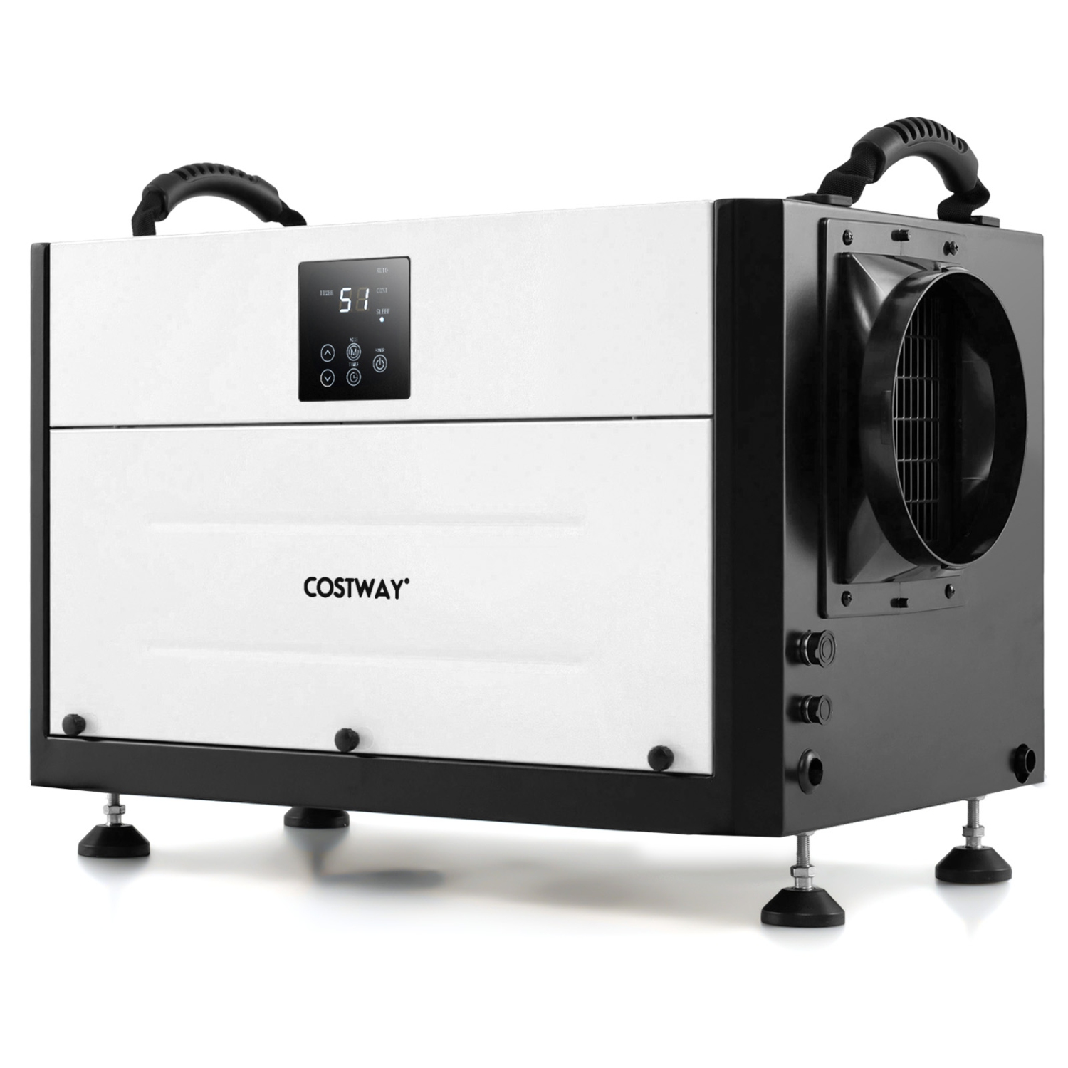 Costway 155/192 Pint Crawl Space Dehumidifier Commercial Dehumidifier with 3 Modes & 24H Timer Blue/White