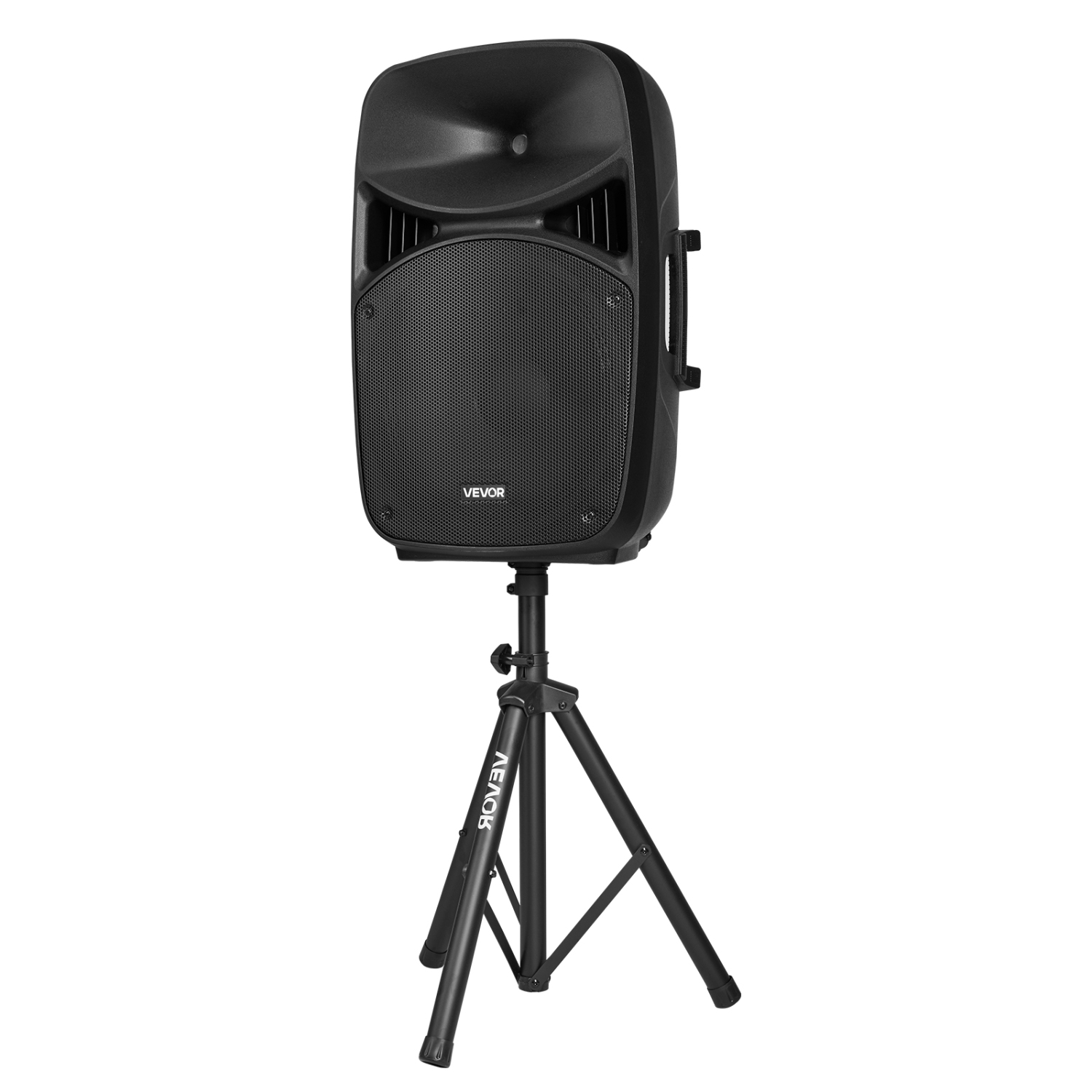 VEVOR 2000W Portable PA System, Sound System Set with 3 Channel Mixer, Dual Speakers, Wireless Bluetooth, Microphone, Compact Stands, USB & SD