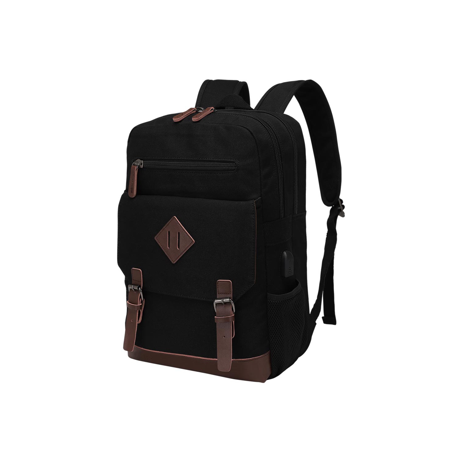 Sac à dos en toile pour femmes de Meidale | Sac à dos rétro qui convient à la plupart des portables de 15,6&nbsp;po, sac à livres avec port de