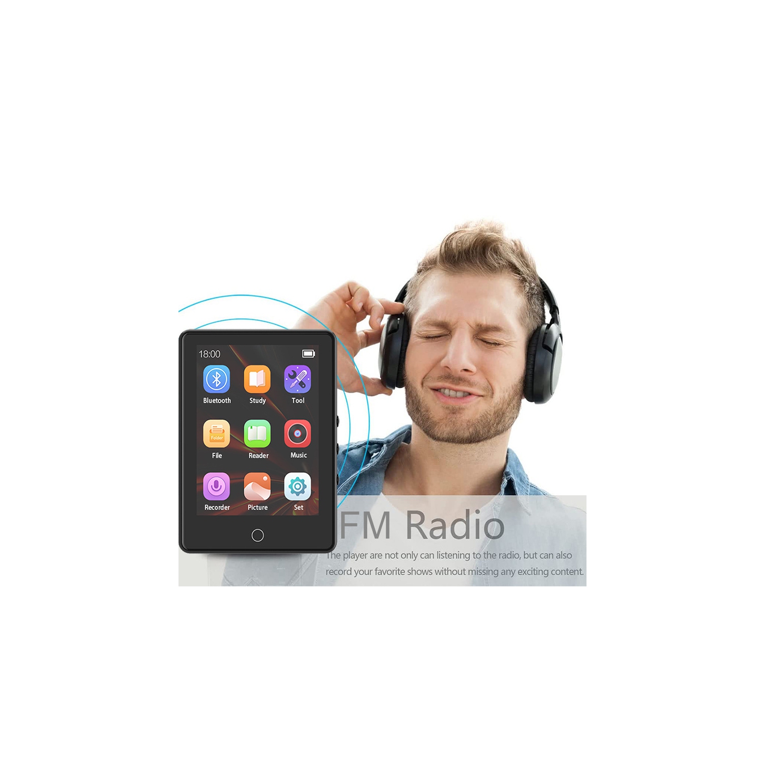 Lecteur MP3/MP4 à écran tactile de Sony 2,8 po : Bluetooth 5,0 + haut-parleur externe + lecteur de livres numériques + radio FM Lecteur de