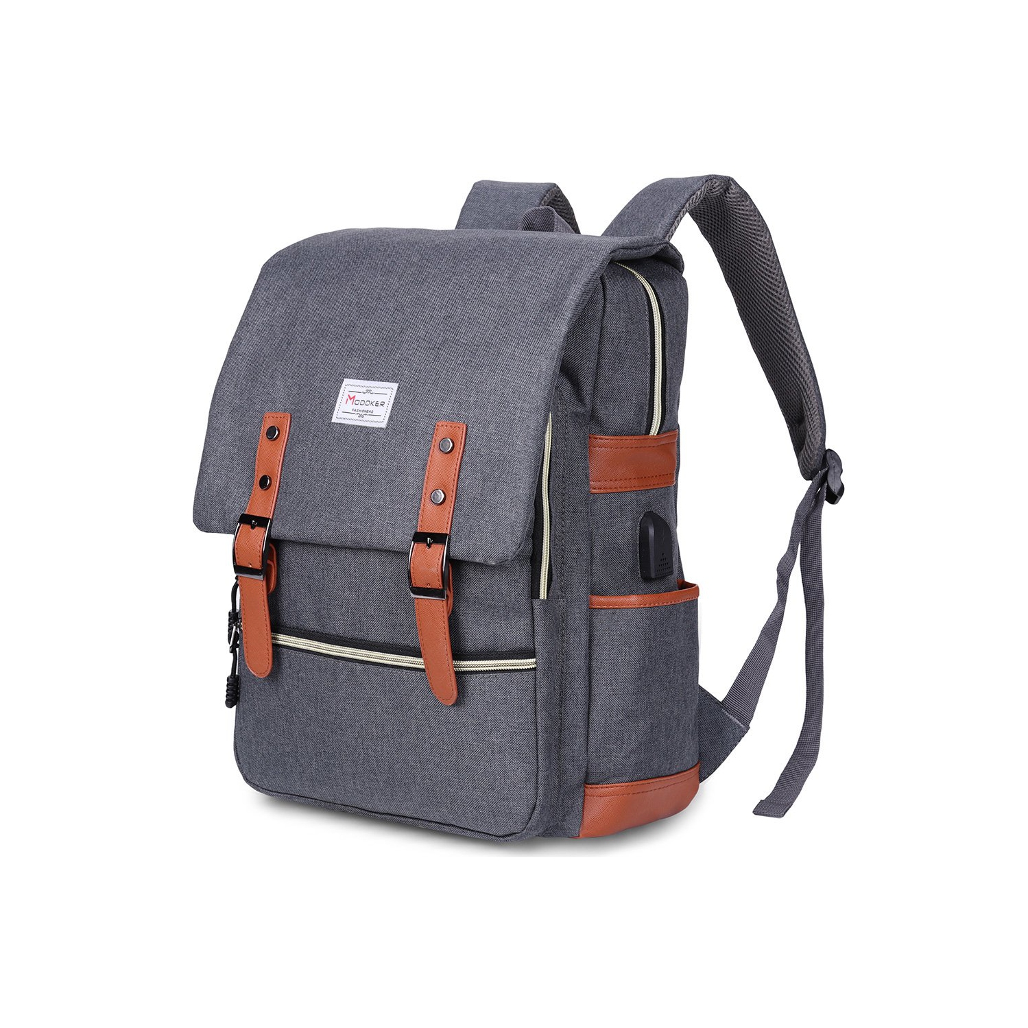 Meidale – Sac à dos pour ordinateur portable rétro pour femmes | Sacs à dos de voyage avec port de chargement USB | Sac à dos tendance convenant aux