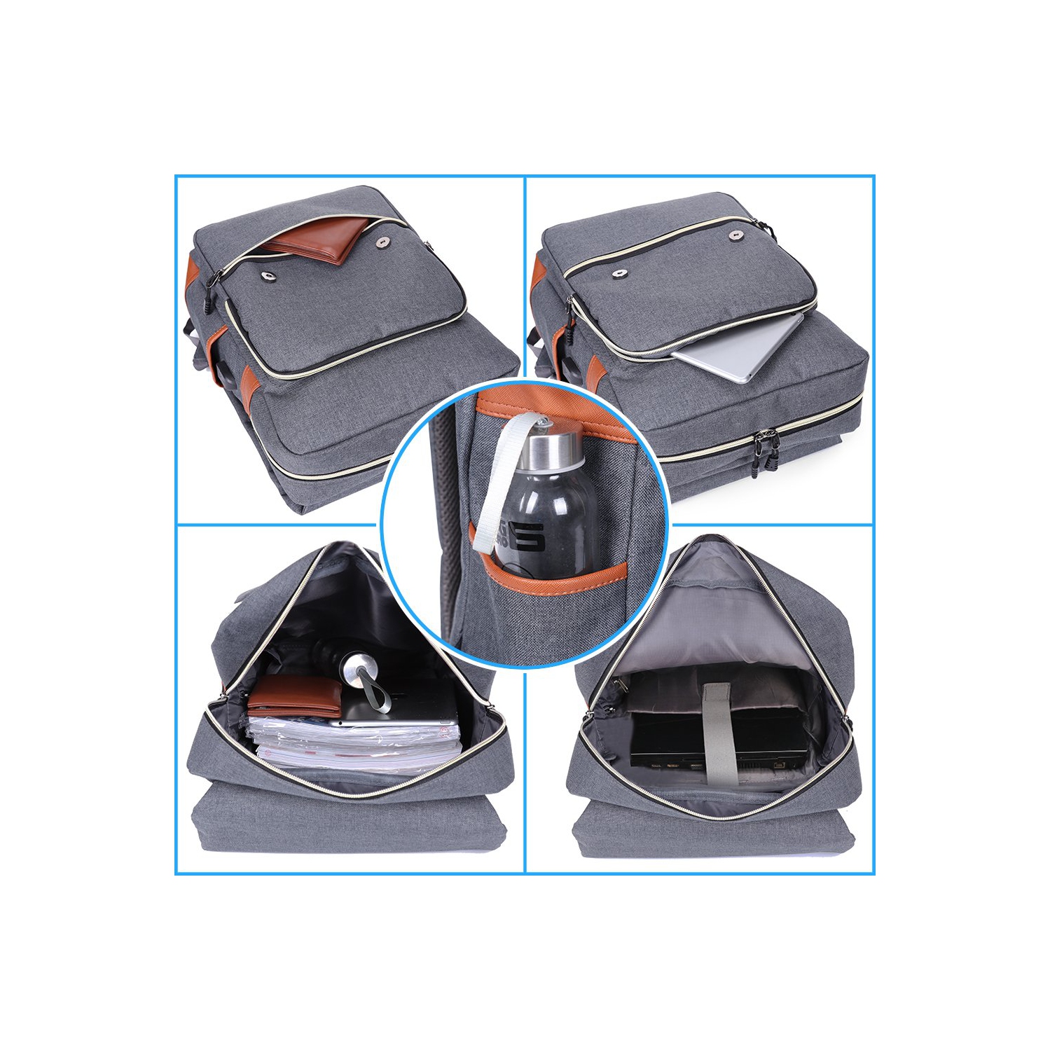 Meidale – Sac à dos pour ordinateur portable rétro pour femmes | Sacs à dos de voyage avec port de chargement USB | Sac à dos tendance convenant aux