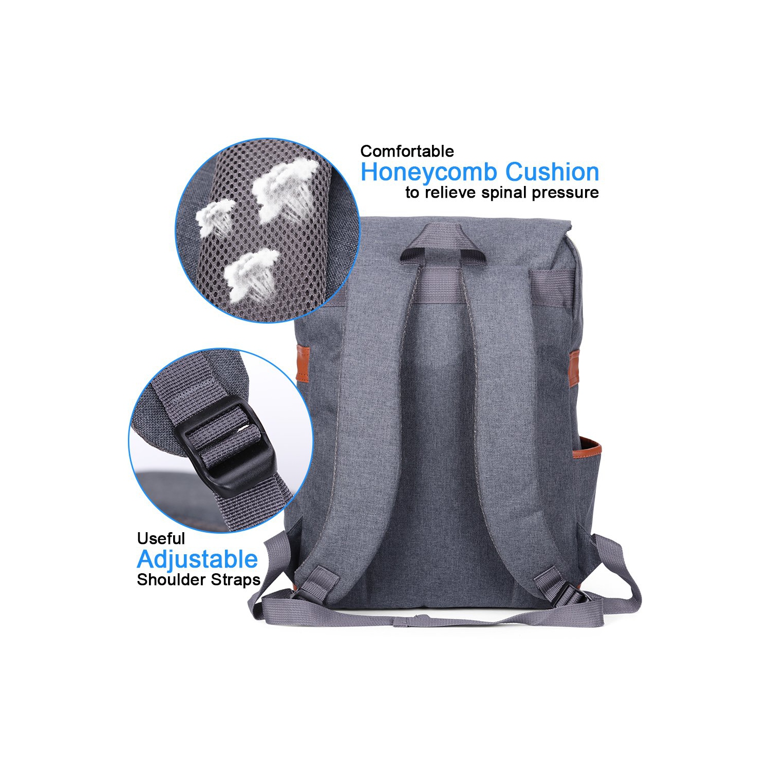 Meidale – Sac à dos pour ordinateur portable rétro pour femmes | Sacs à dos de voyage avec port de chargement USB | Sac à dos tendance convenant aux