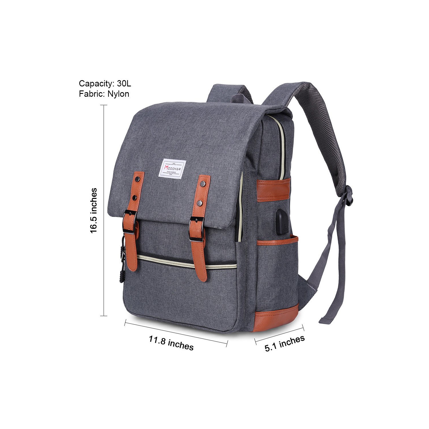 Meidale – Sac à dos pour ordinateur portable rétro pour femmes | Sacs à dos de voyage avec port de chargement USB | Sac à dos tendance convenant aux