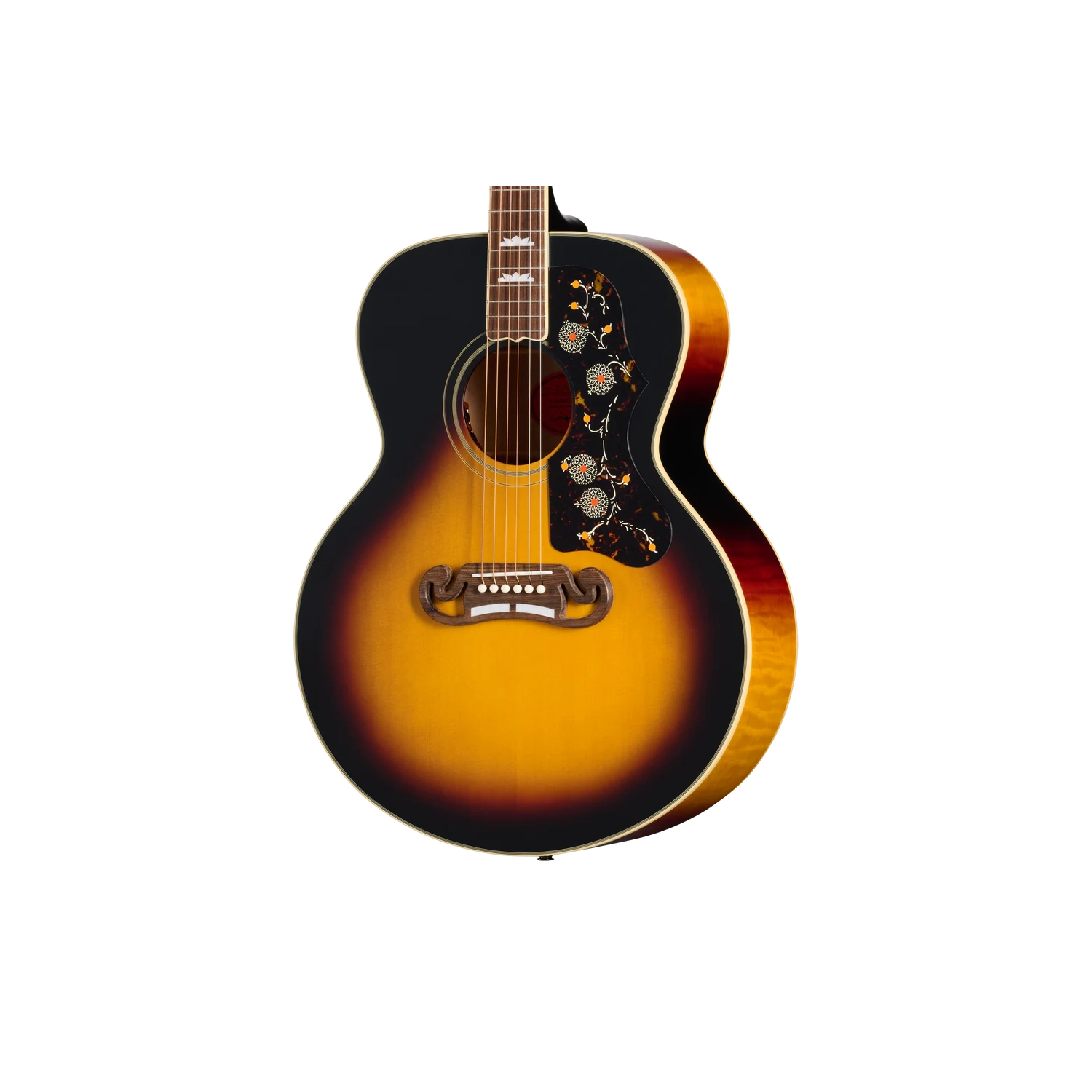 Guitare acoustique/électrique réédition 1957 SJ-200 d'Epiphone avec étui rigide - Vintage Sunburst