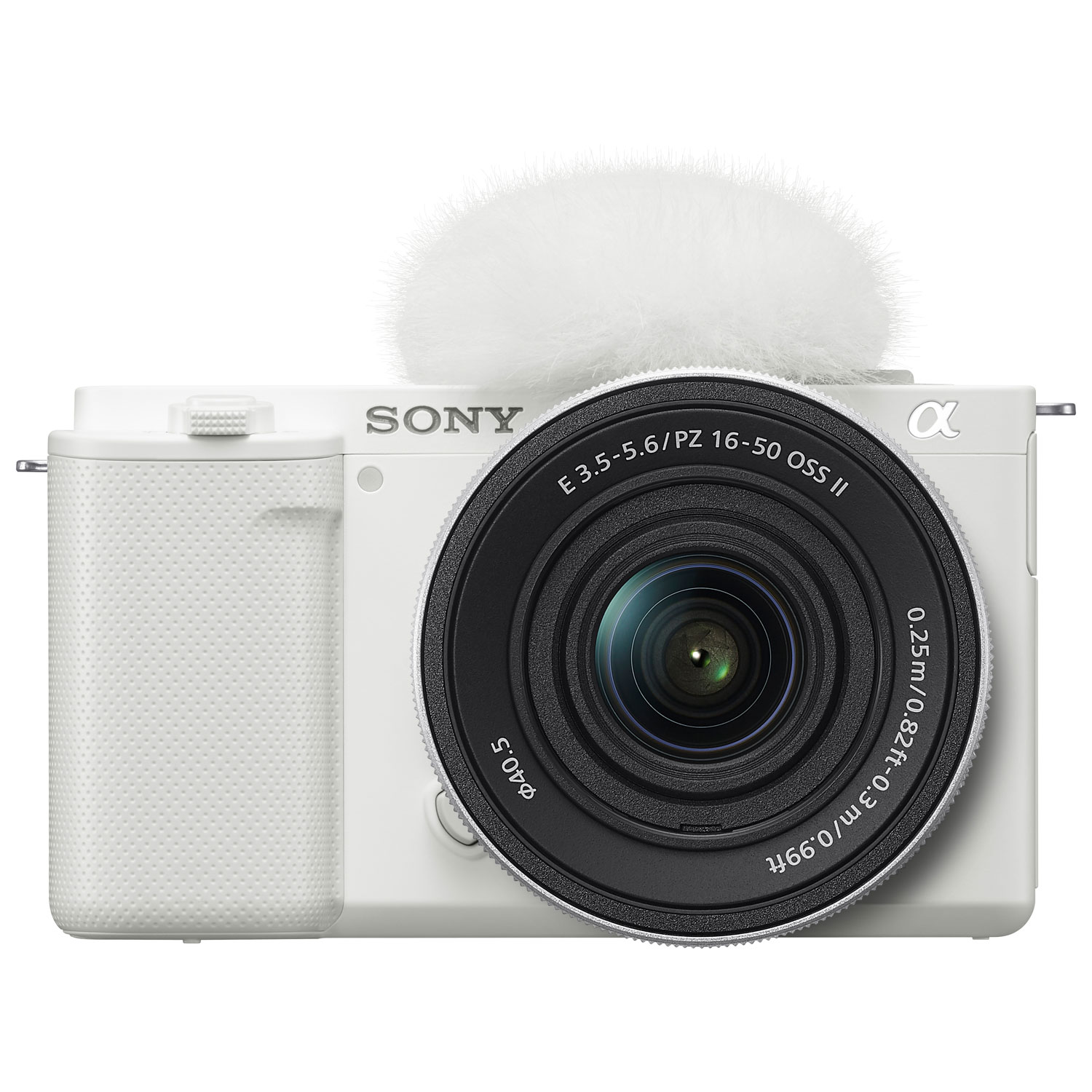 Sony Alpha ZV-E10KW APS-C Interchangeable Lens Mirrorless Vlog Camera with 16-50mm Kit - White