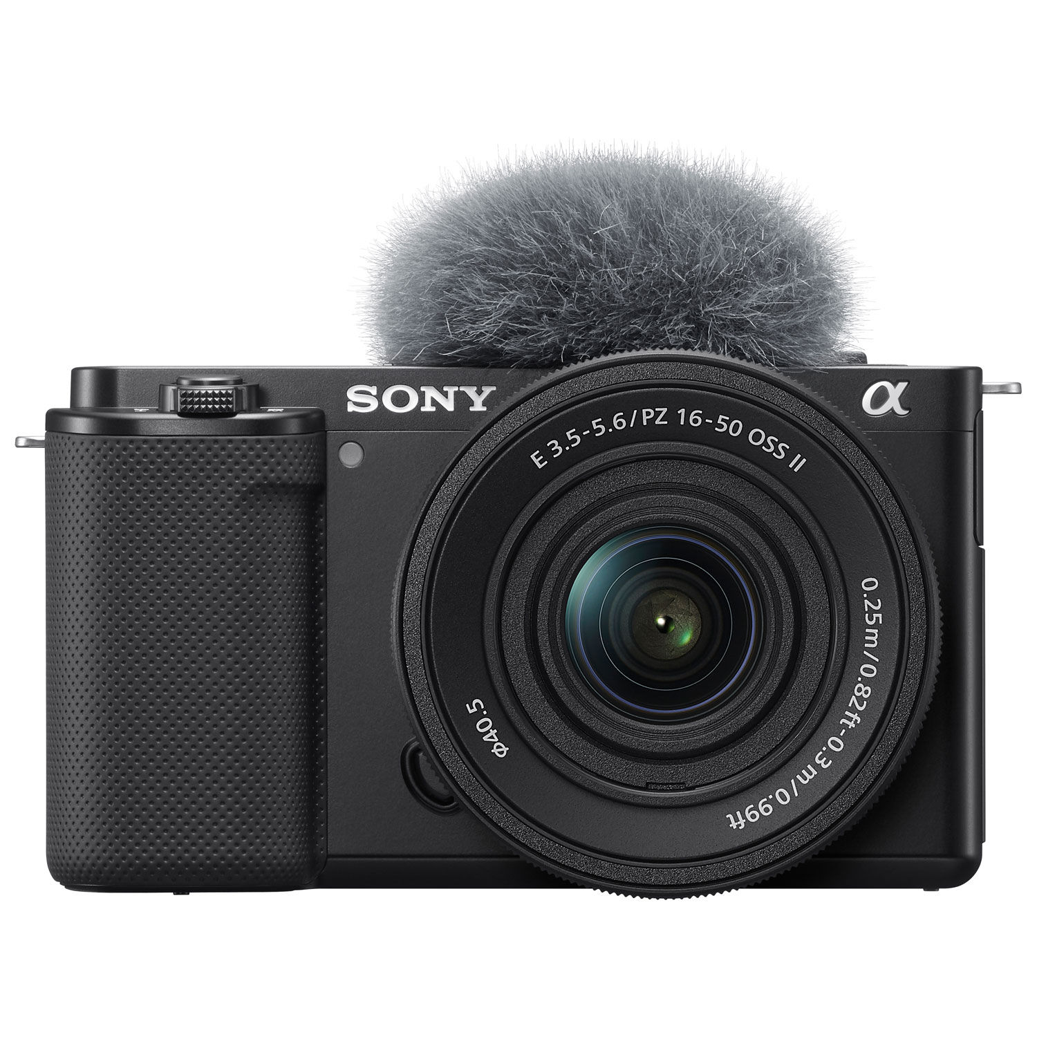 Appareil photo APS-C sans miroir à objectif interchangeable Alpha ZV-E10KB avec objectif 16-50 mm de Sony pour blogues vidéo - Noir