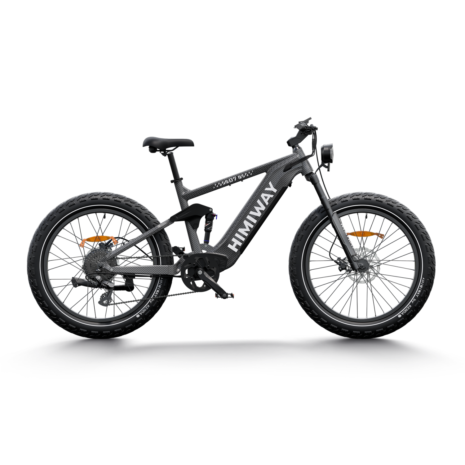 Himiway D7 Full Suspension Electric Hunting Bike | 1000W Motor | 48V 20Ah Battery | 26x4.5" Fat Tires | Up to 128 Km Range | 40Km/h Top Speed