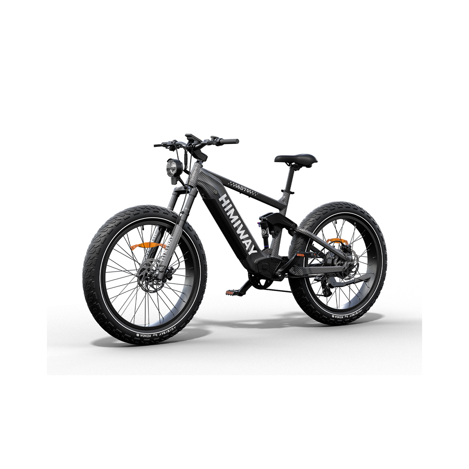 Himiway D7 Full Suspension Electric Hunting Bike | 1000W Motor | 48V 20Ah Battery | 26x4.5" Fat Tires | Up to 128 Km Range | 40Km/h Top Speed