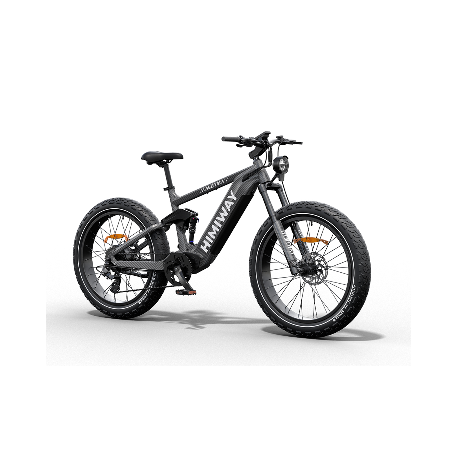 Himiway D7 Full Suspension Electric Hunting Bike | 1000W Motor | 48V 20Ah Battery | 26x4.5" Fat Tires | Up to 128 Km Range | 40Km/h Top Speed