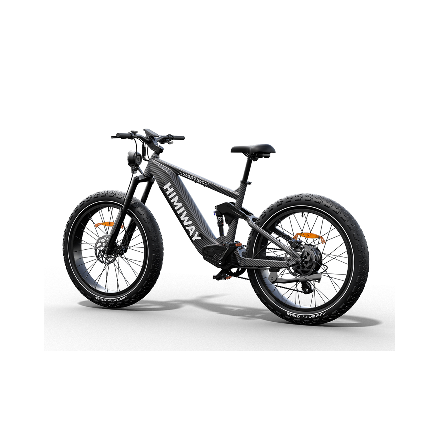 Himiway D7 Full Suspension Electric Hunting Bike | 1000W Motor | 48V 20Ah Battery | 26x4.5" Fat Tires | Up to 128 Km Range | 40Km/h Top Speed