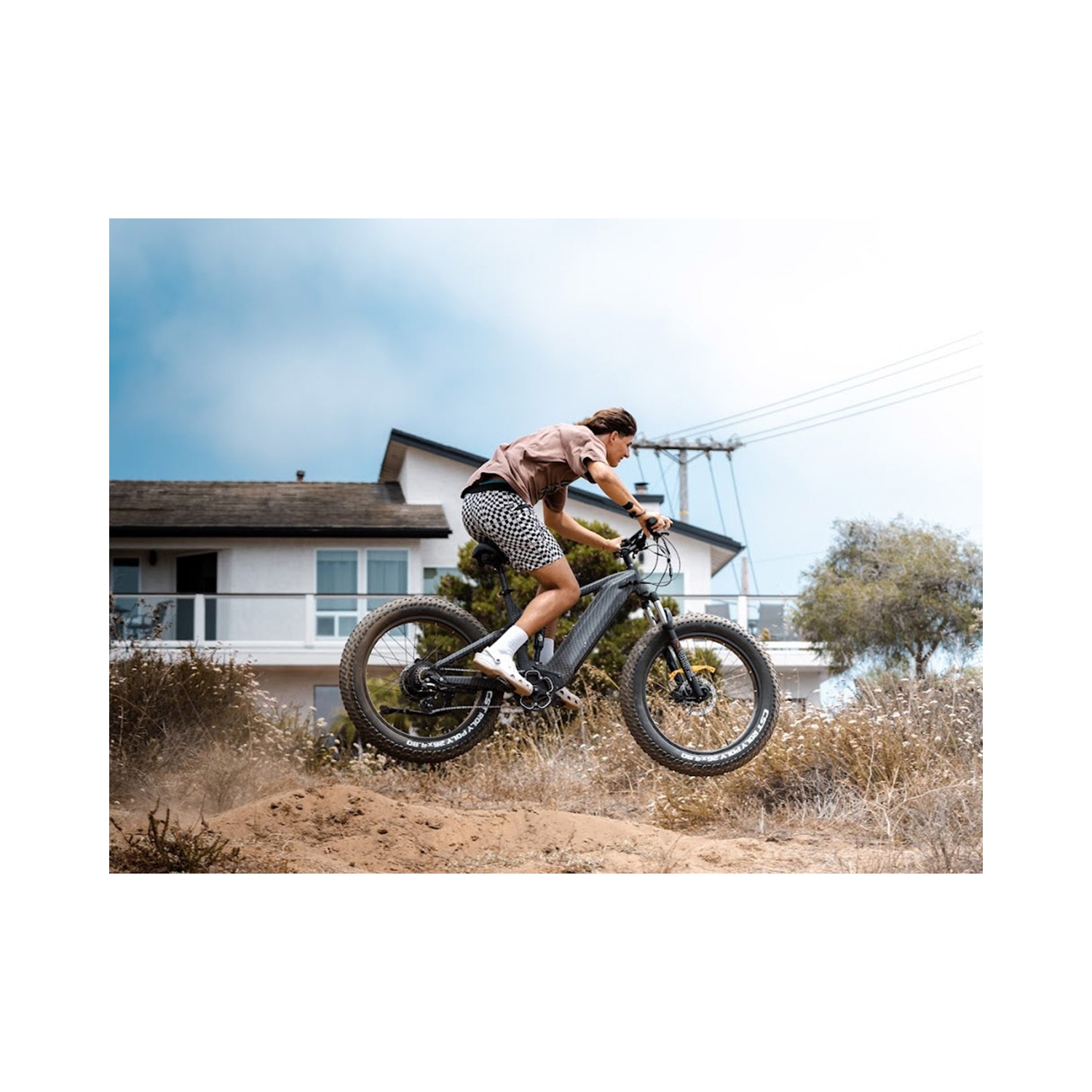 Himiway D7 Full Suspension Electric Hunting Bike | 1000W Motor | 48V 20Ah Battery | 26x4.5" Fat Tires | Up to 128 Km Range | 40Km/h Top Speed