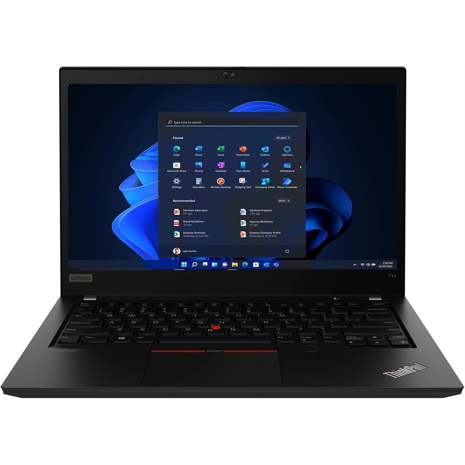 Remis à neuf - Portable professionnel ThinkPad T14s G2 (noir) de Lenovo à processeur Core i5-1145G7 16&nbsp;Go RAM de 512&nbsp;Go, SSD, écran tactile