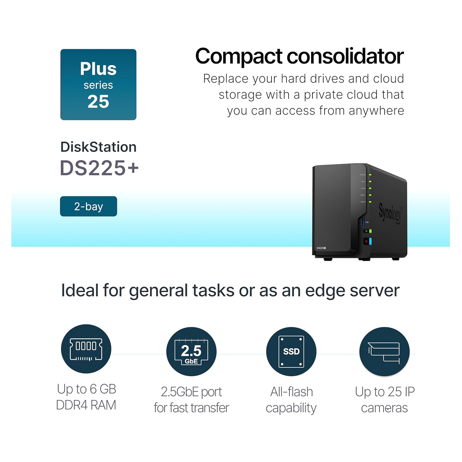 Synology 2-Bay DiskStation DS225+