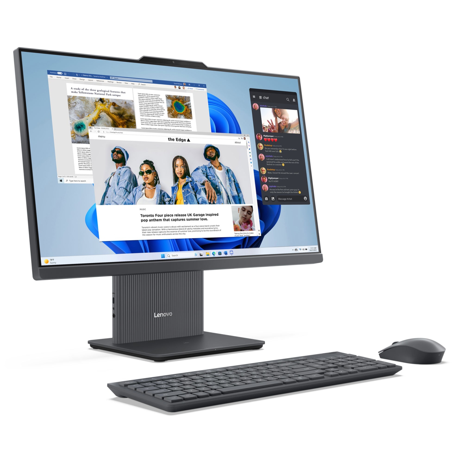 Lenovo IdeaCentre AIO I Intel Desktop, 23.8" FHD IPS 14ms, 13th Generation Intel Core i5-13420H, 24GB, 1TB SSD