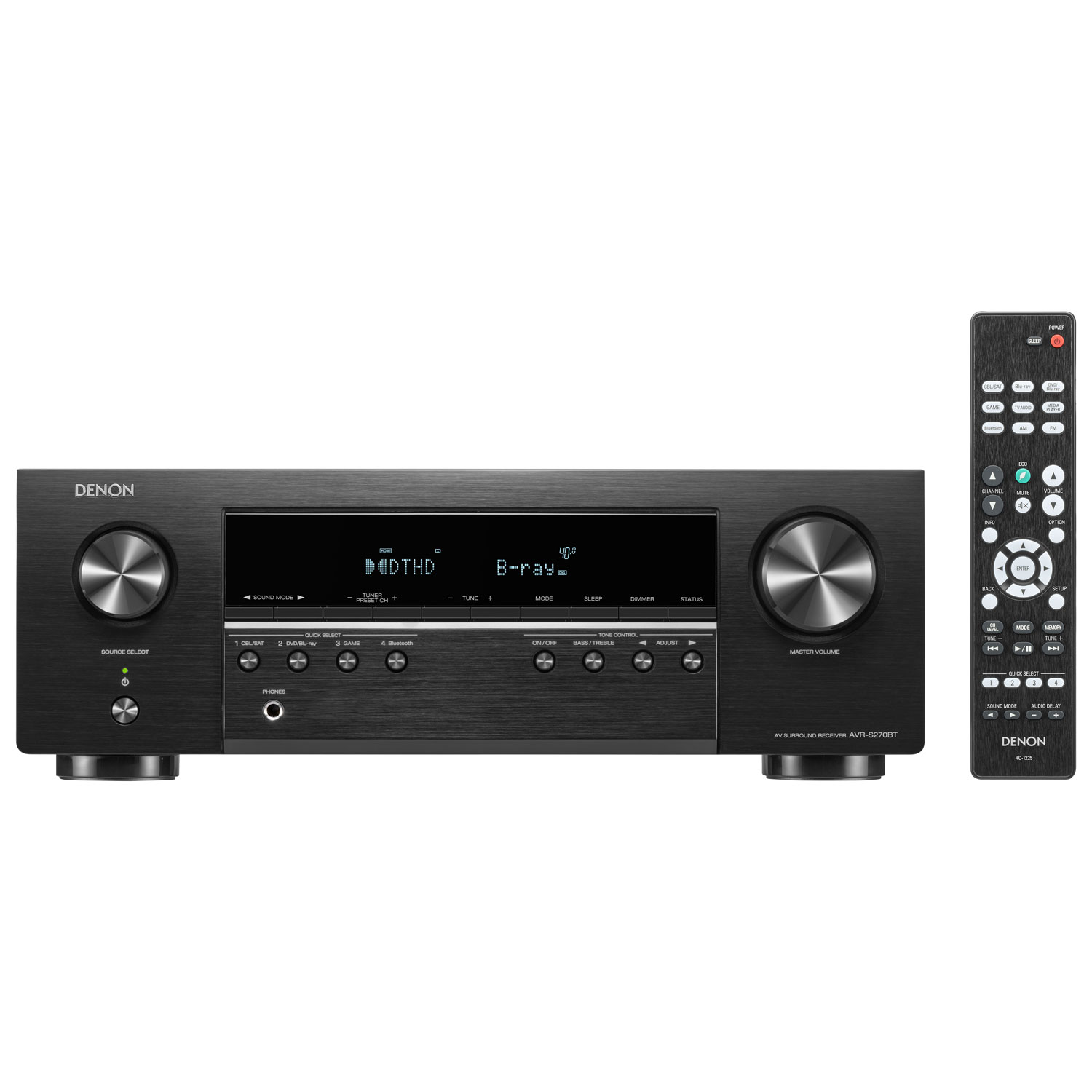 Récepteur AV Ultra HD 4K 5.1 canaux AVR-S270BT de Denon - Exclusivité Best Buy