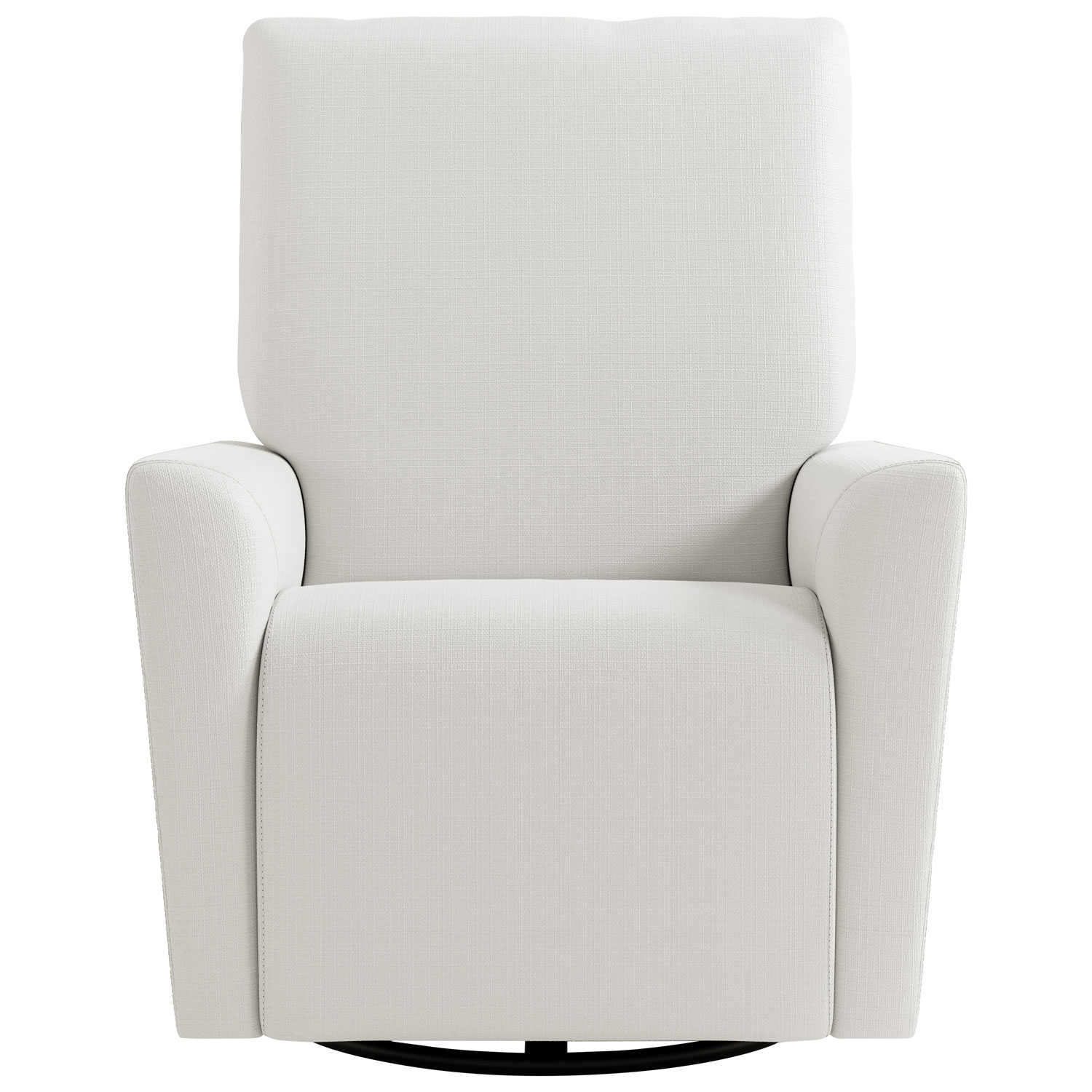 Storkcraft Santorini Deluxe Nursery Power Recliner Swivel Glider with USB Charging Port - Ivory Basketweave