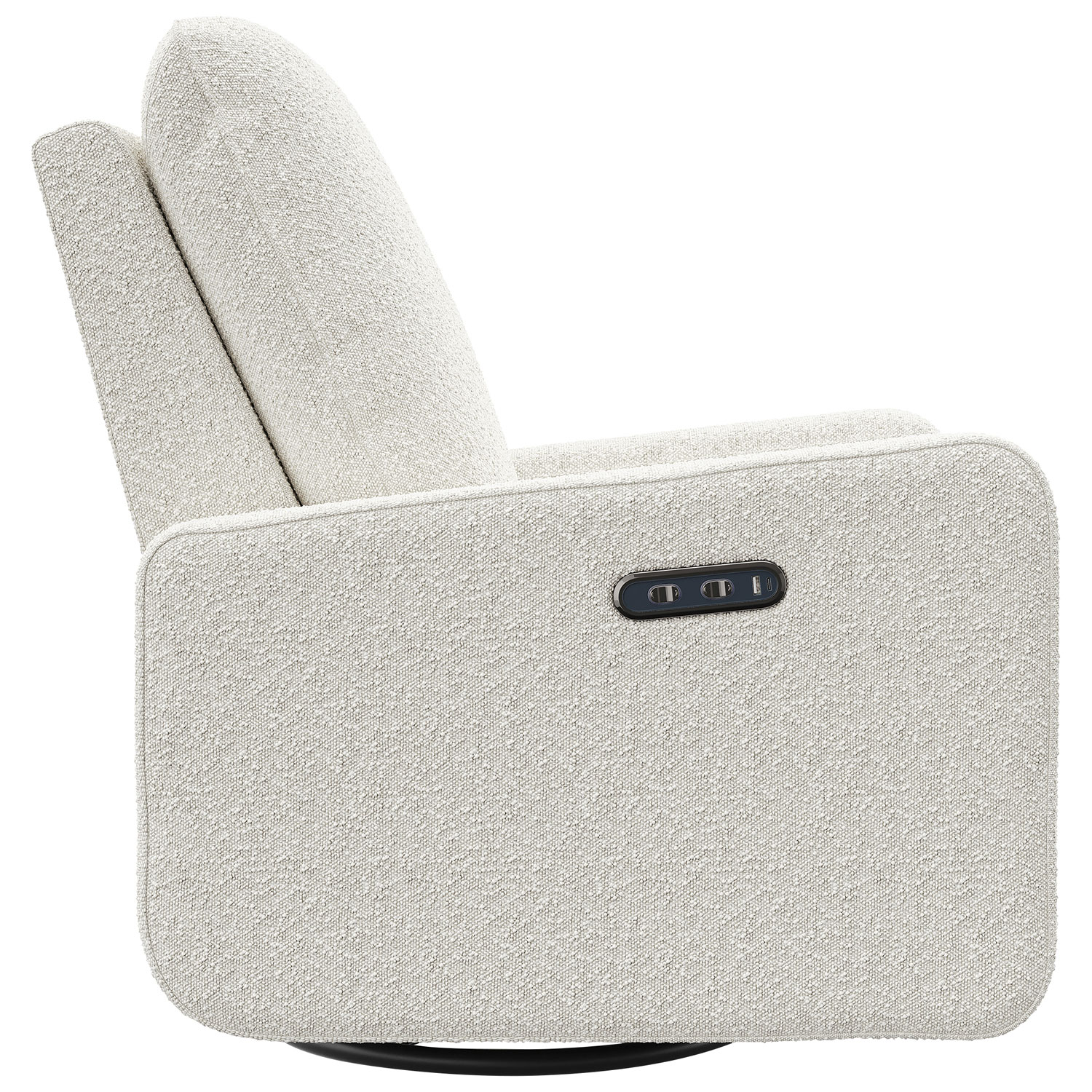 Fauteuil coulissant pivotant inclinable électrique Teddi de Graco avec port de chargement USB - Bouclé ivoire