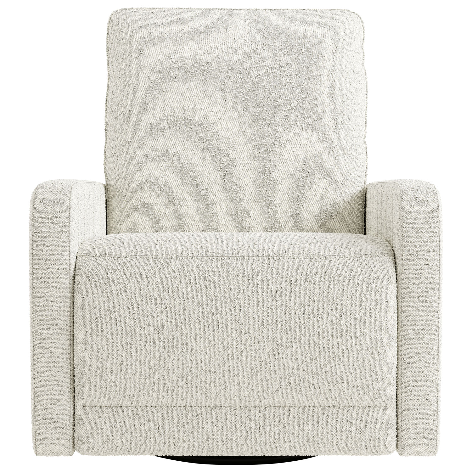 Storkcraft Kyoto Deluxe Extra-Wide Nursery Power Recliner Swivel Glider with USB Charging Port - Ivory Boucle