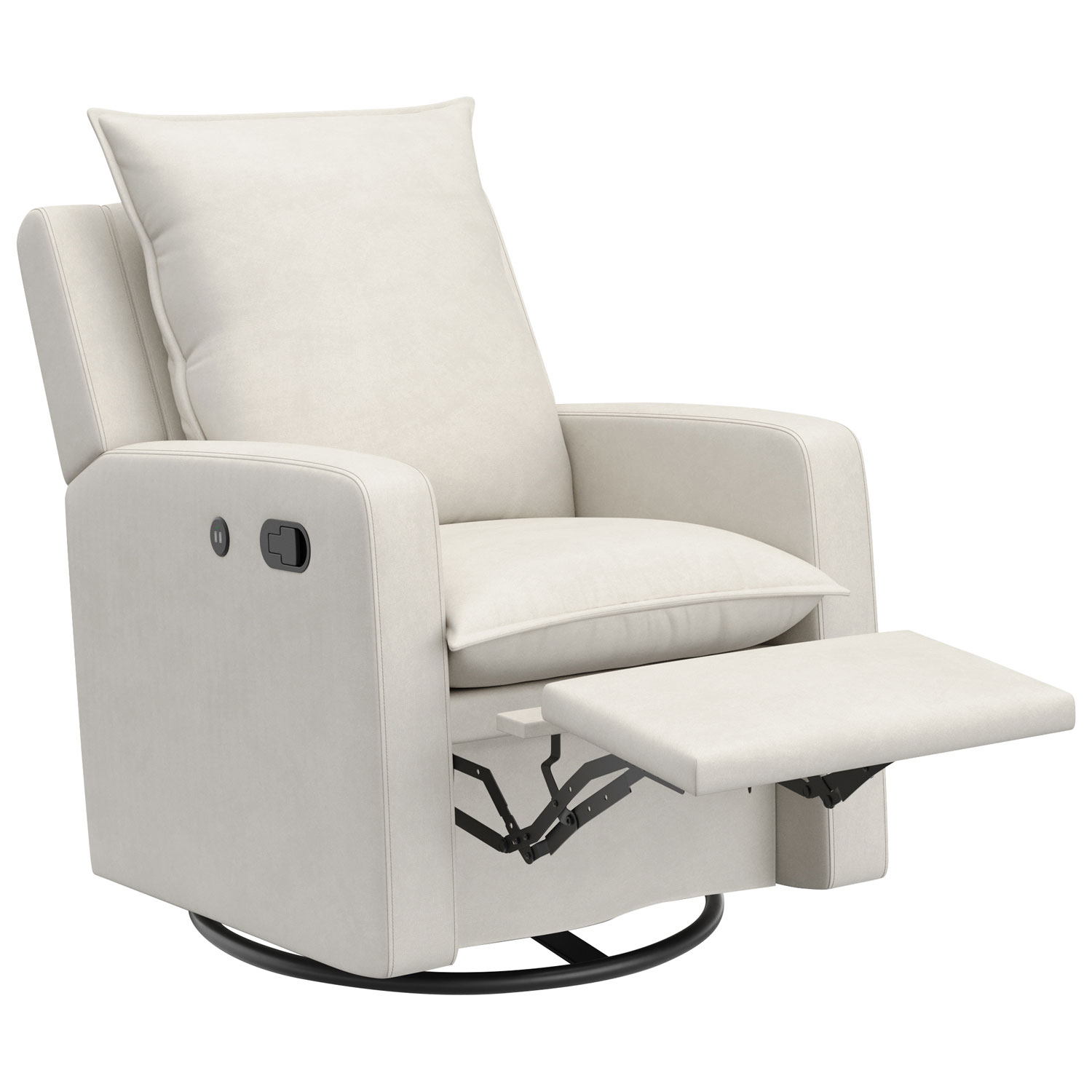 Storkcraft Timeless Recliner Glider with USB Charging Port - Ivory