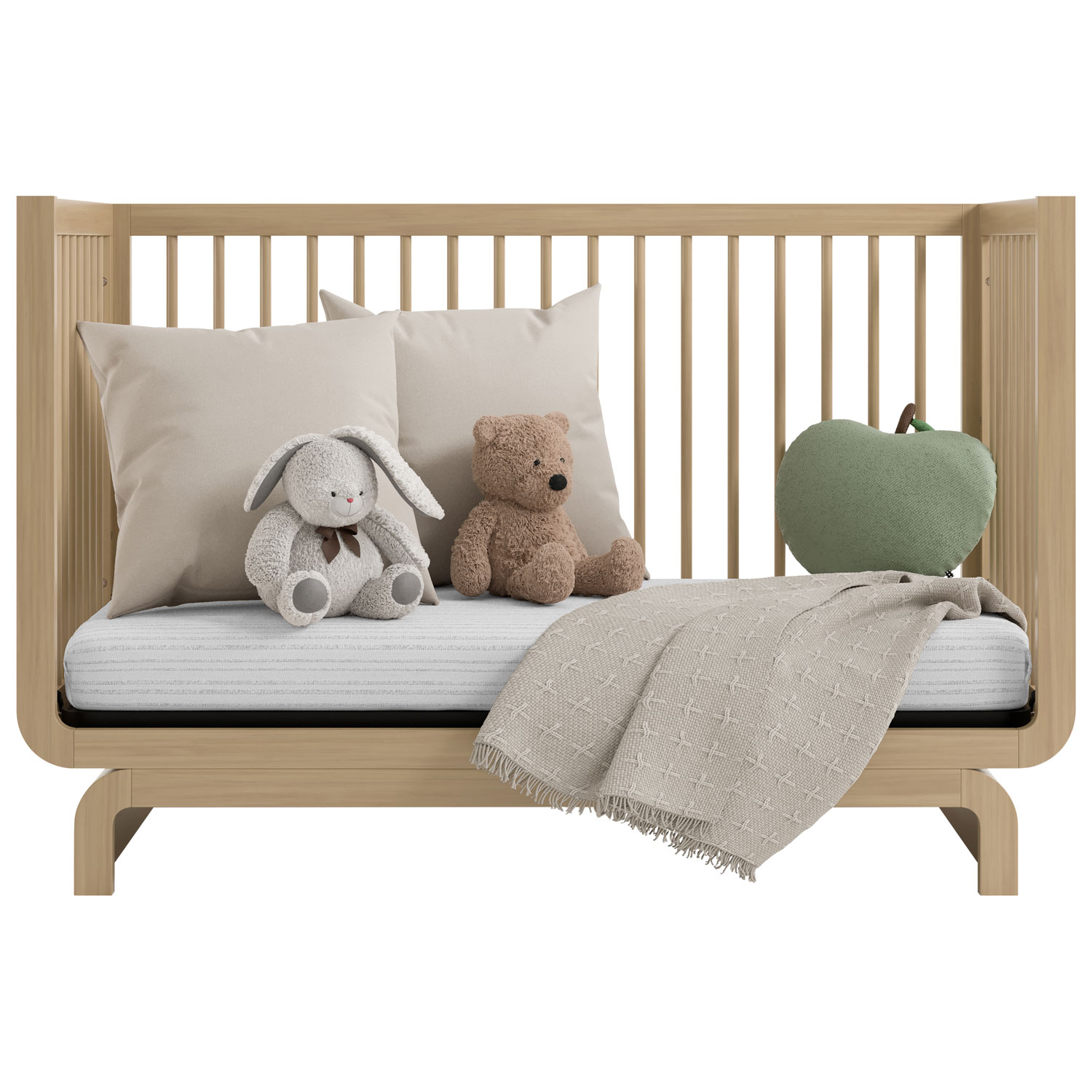 Lit de bébé convertible 5-en-1 de luxe Santorini de Storkcraft - Bois flotté