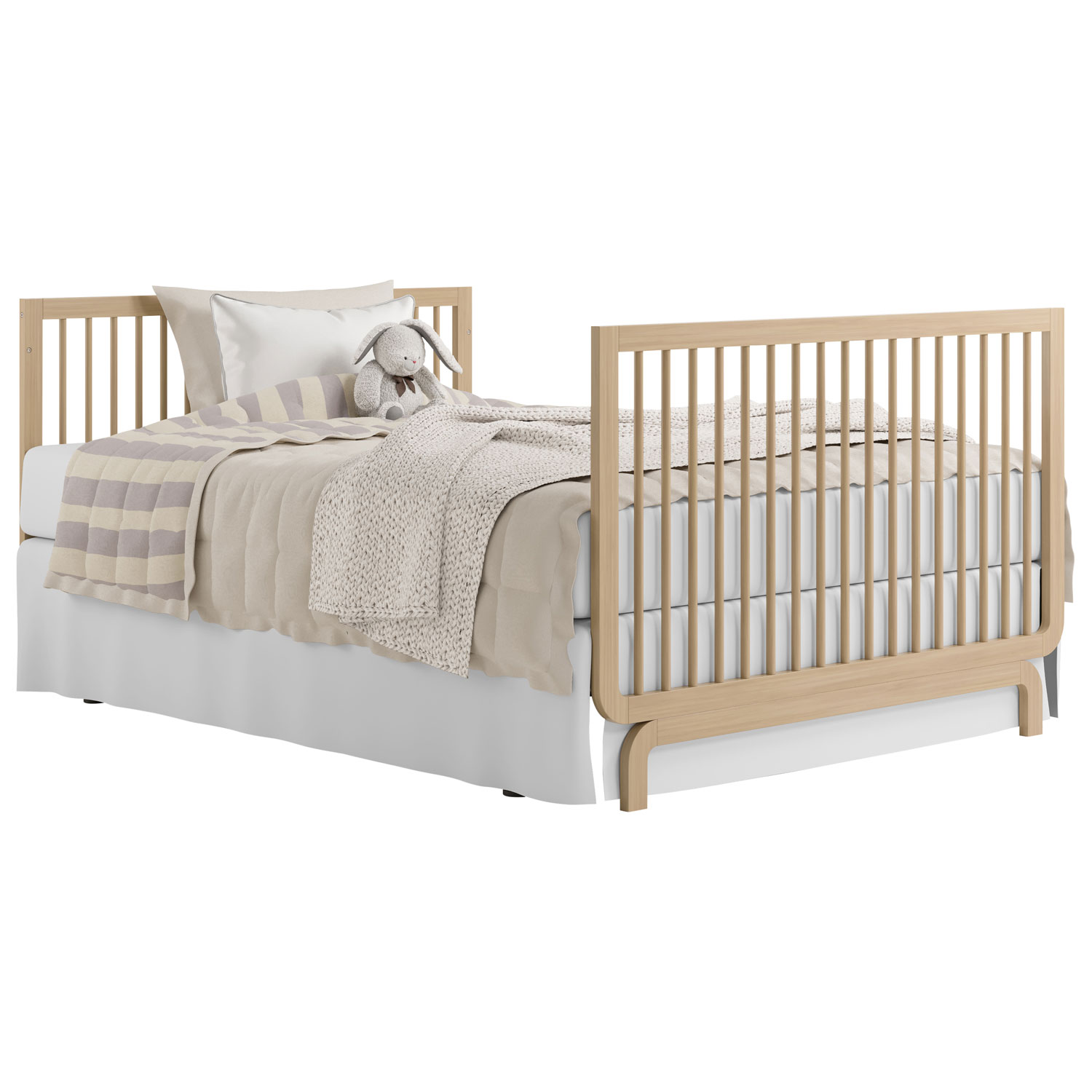 Lit de bébé convertible 5-en-1 de luxe Santorini de Storkcraft - Bois flotté