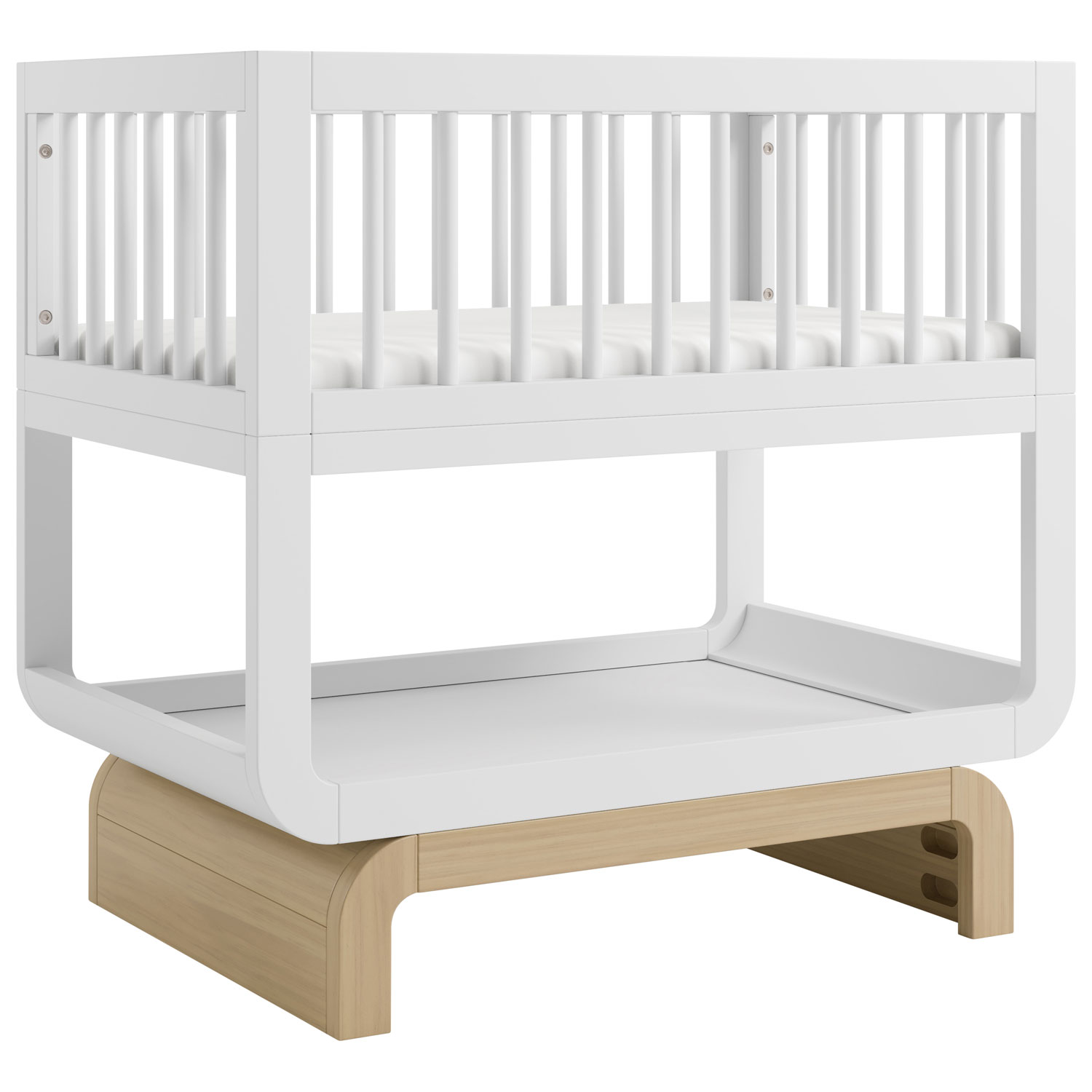 Nacelle convertible de luxe 3-en-1 Santorini de Storkcraft - Avoine givrée et bois flotté