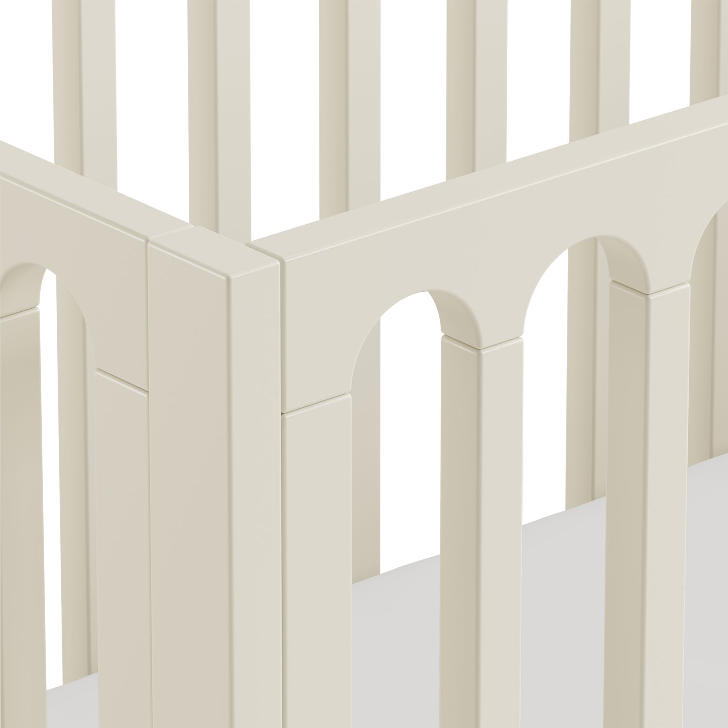 Storkcraft Sicily Deluxe 3-In-1 Convertible Crib with Drawer- Frosted Oat with Driftwood