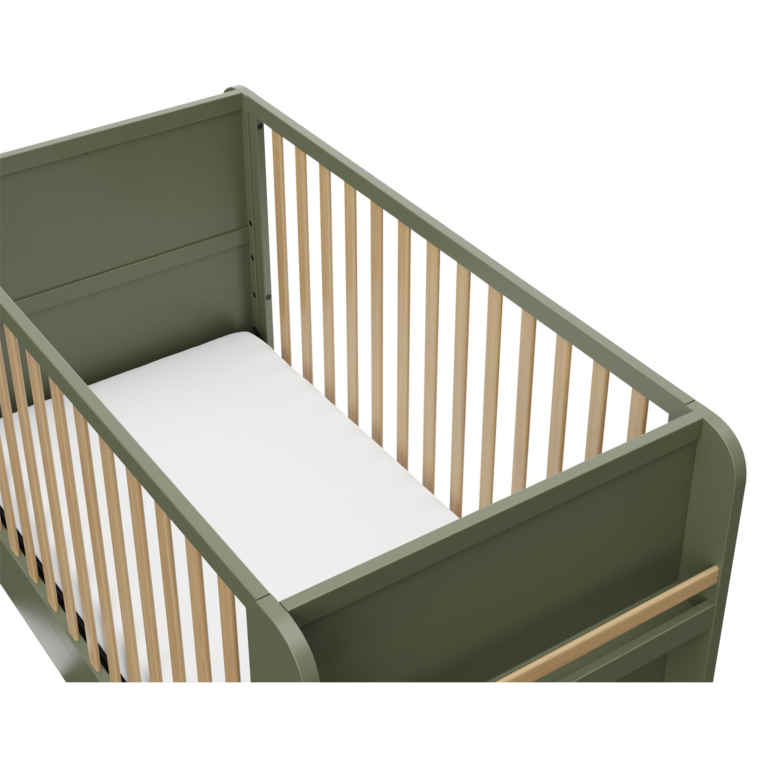 Lit de bébé convertible 4-en-1 Read-with-Me de Graco - Olive et bois flotté