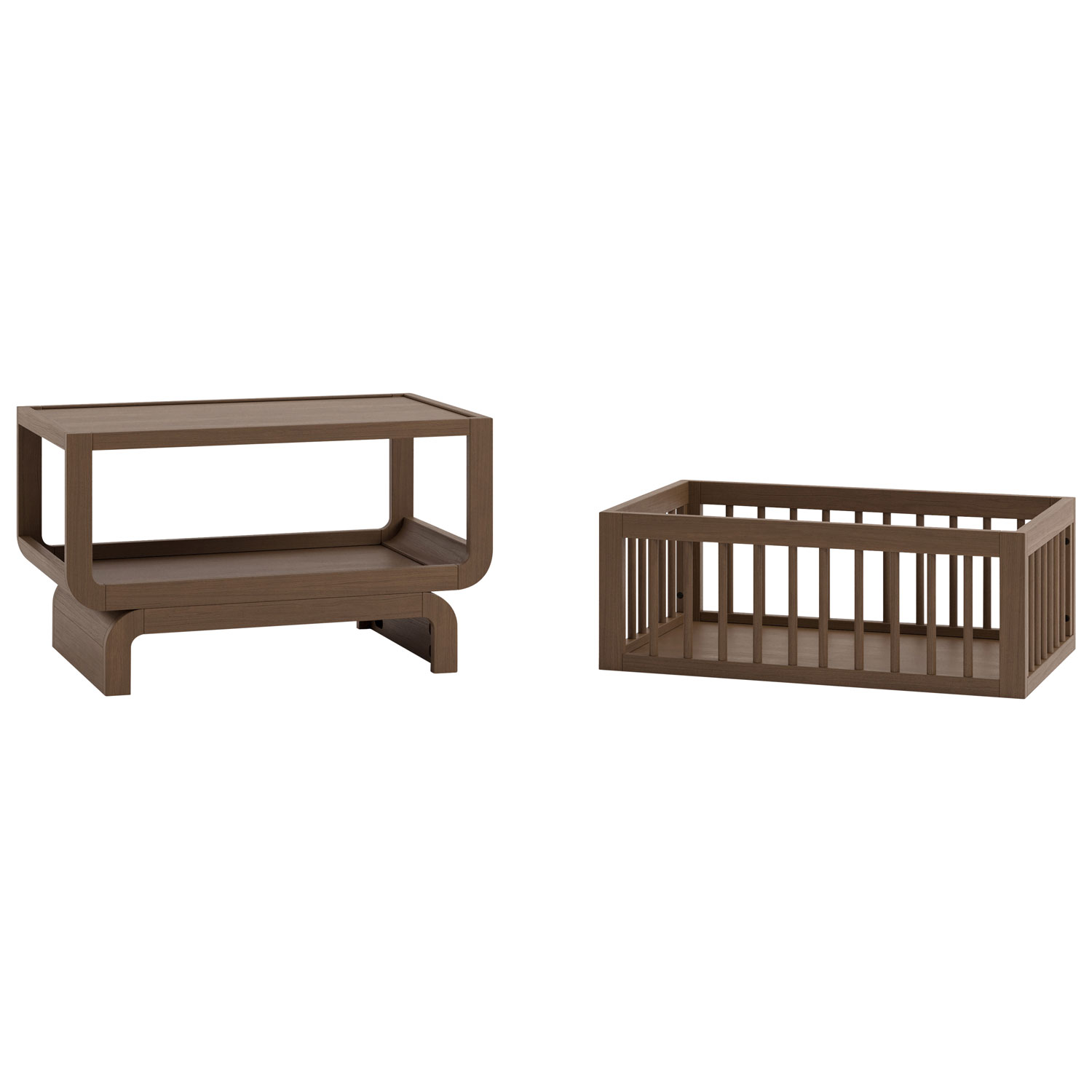 Storkcraft Santorini Deluxe 3-in1 Convertible Bassinet - Hazelnut