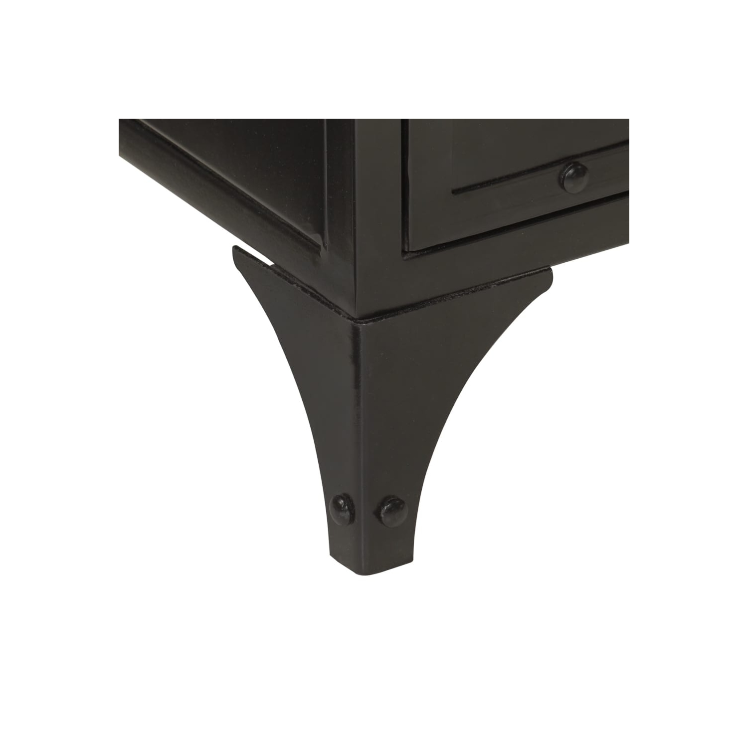 vidaXL Bathroom Sink Cabinet 55x35x60 cm Iron and Solid Wood Mango