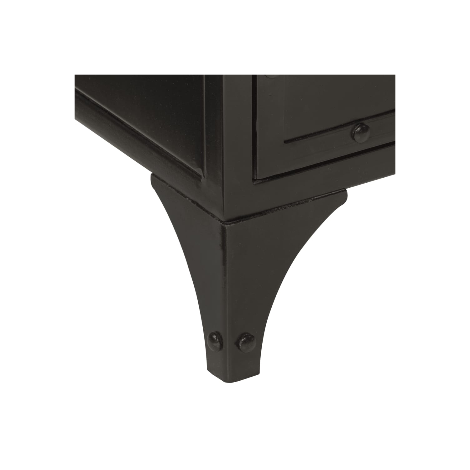 vidaXL 2 Piece Bathroom Furniture Set Iron and Solid Wood Mango