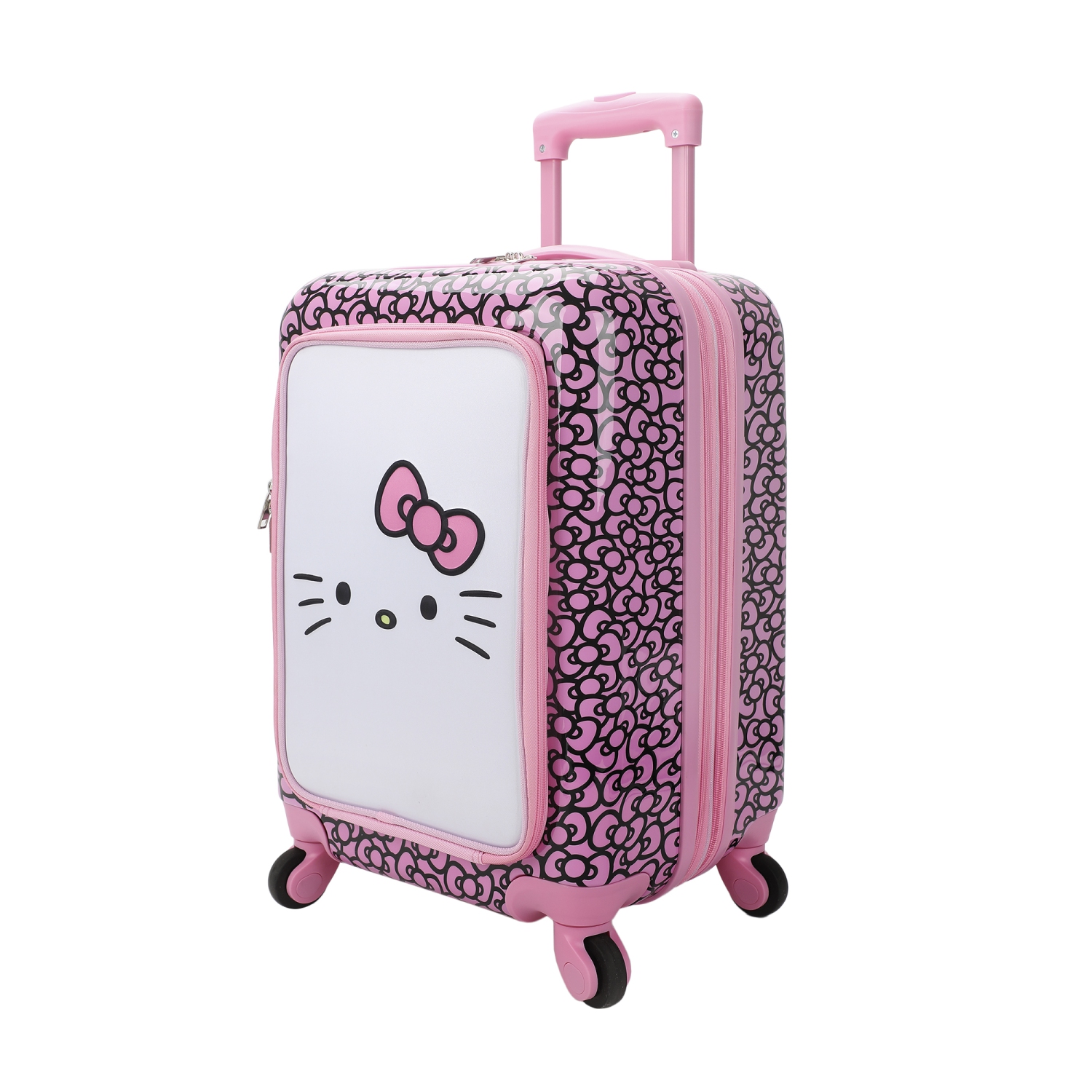 Hello Kitty Face & Bow 20" Hardside Rolling Luggage
