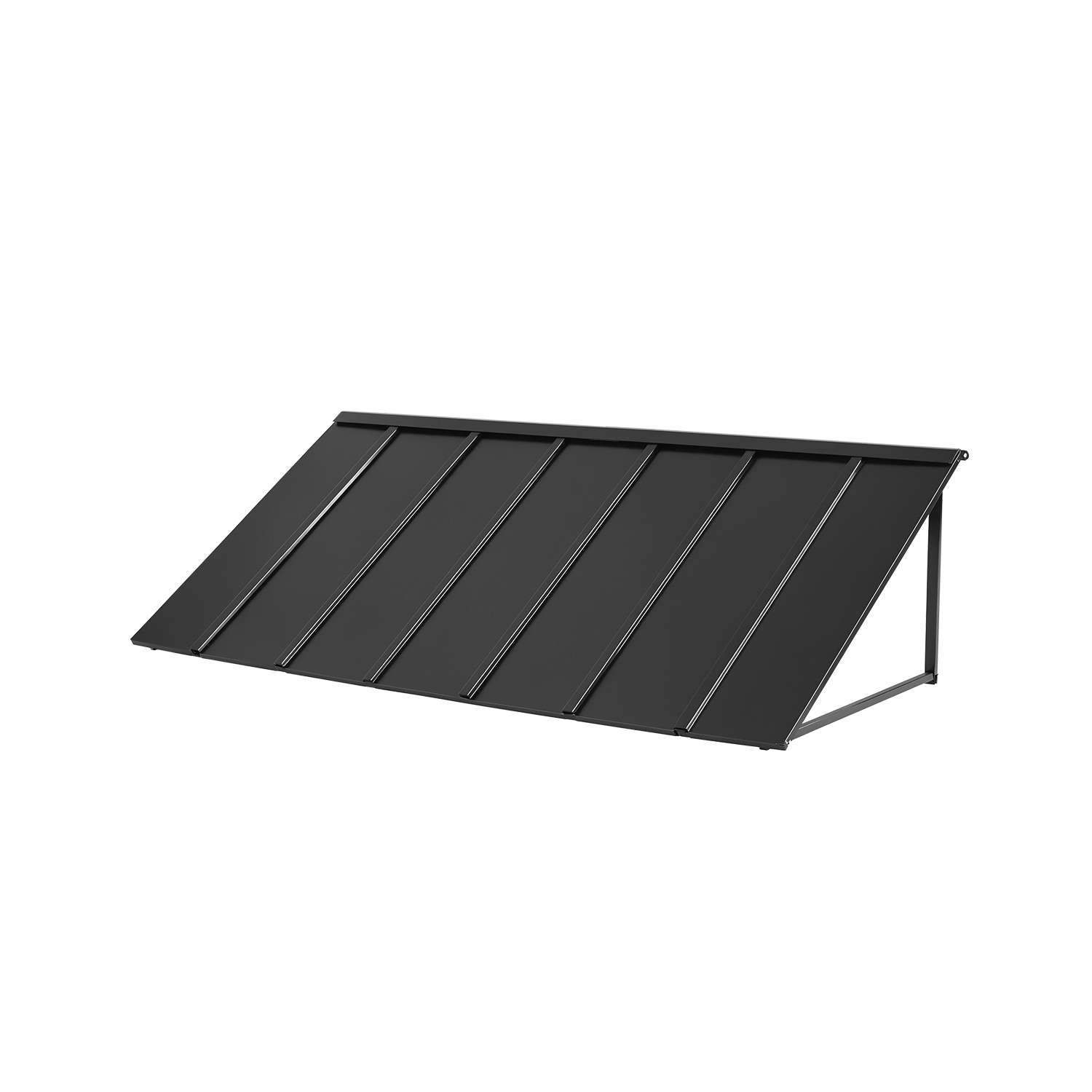 VEVOR 80 x 36 in Fixed Metal Awning , Window Awning Door Canopy, Stable Triangle Steel Frame Exterior Awnings Rain, and Snow Sunlight Protection for