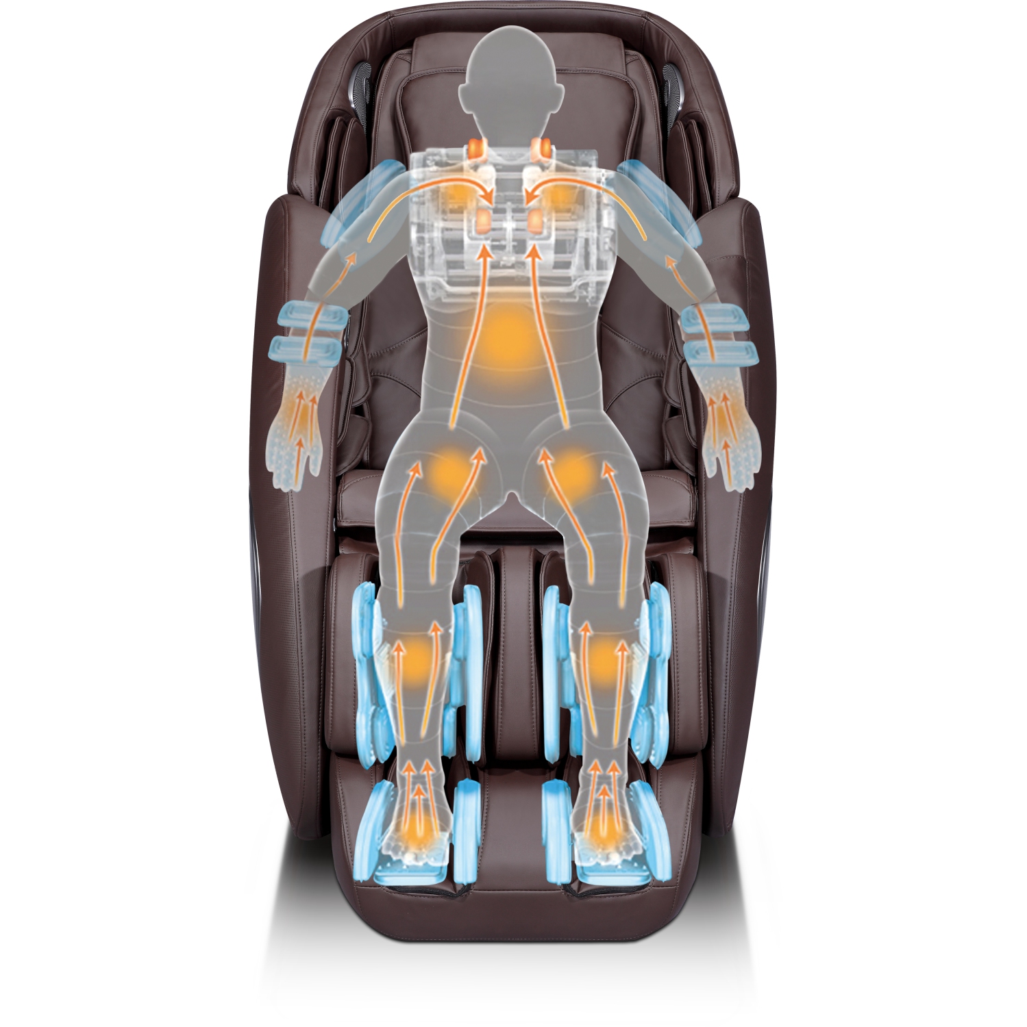 Fauteuil de massage IC9500-RED d'iComfort