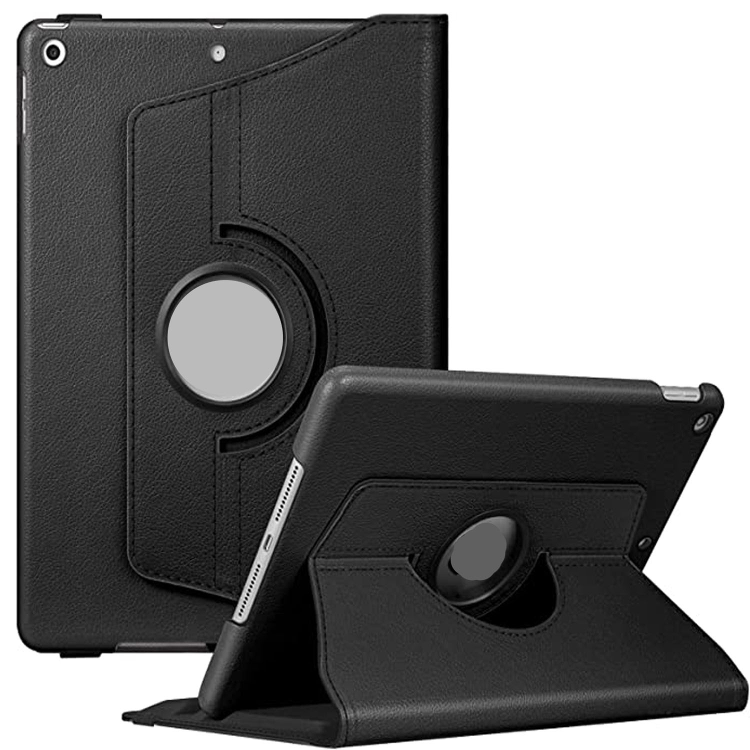 Tasnim Rotating Case for iPad Mini 5 / Mini 4 (2015), 360 Degree Stand [Auto Sleep/Wake] Flip Leather Smart Cover (Black)