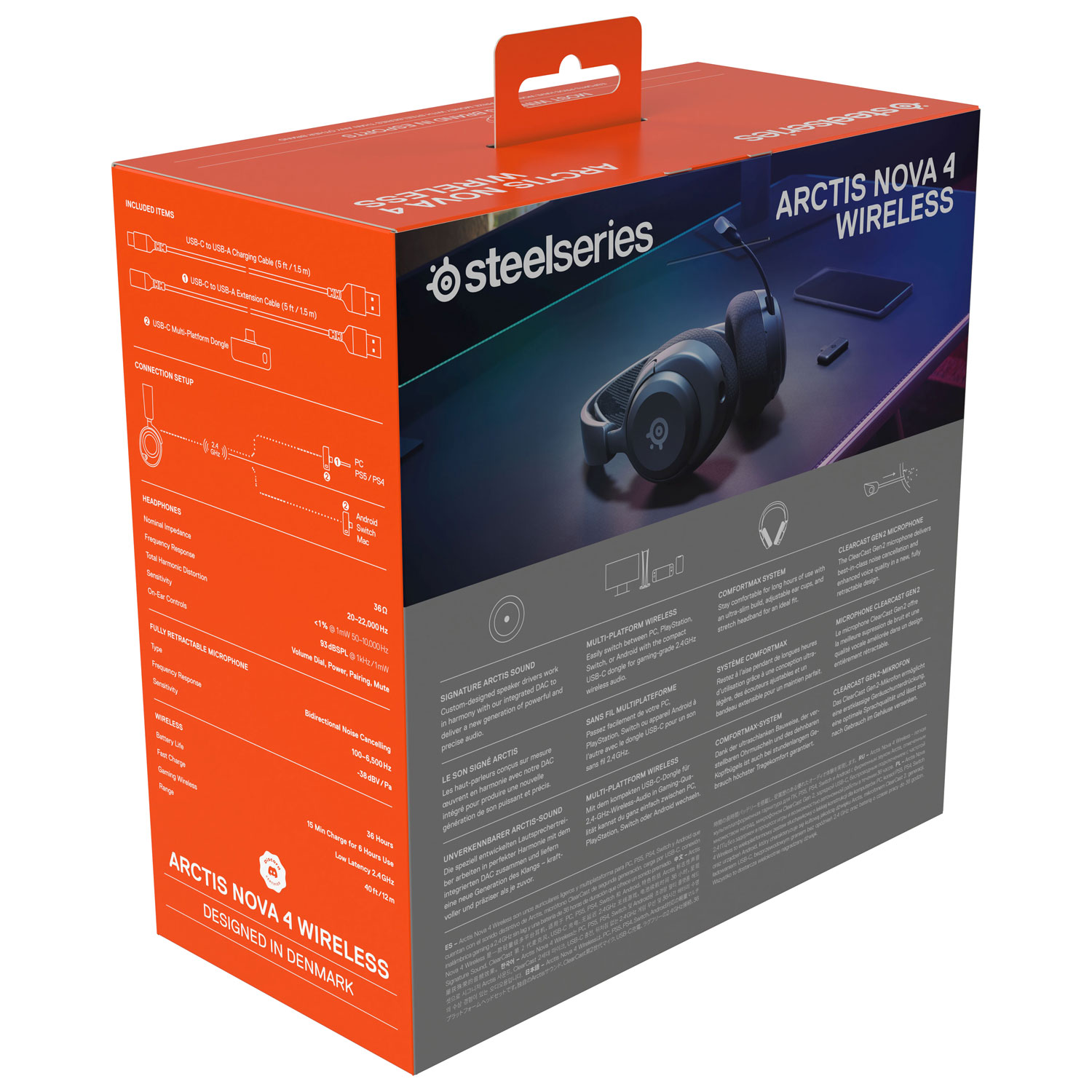 Casque de jeu sans fil Arctis Nova 4X de SteelSeries - Noir