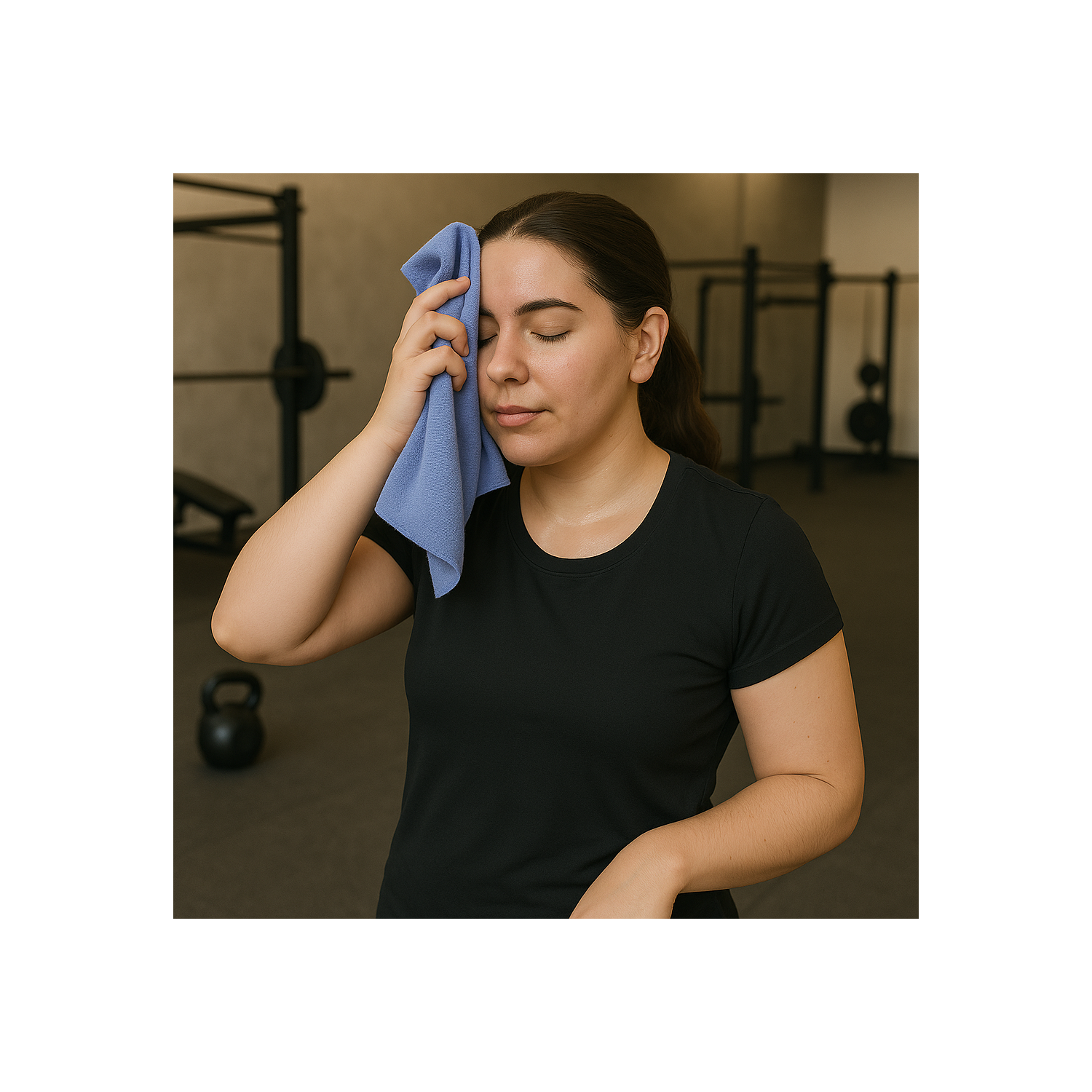 Hurley Periwinkle 12X19.5 Solid Microfiber Towel And Case