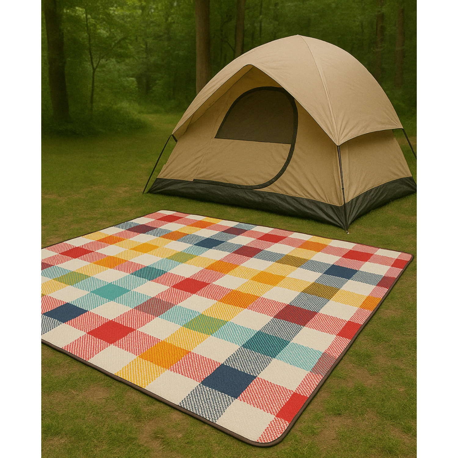Hurley Large Plaid 50X60" Acrylic Camp Blanket